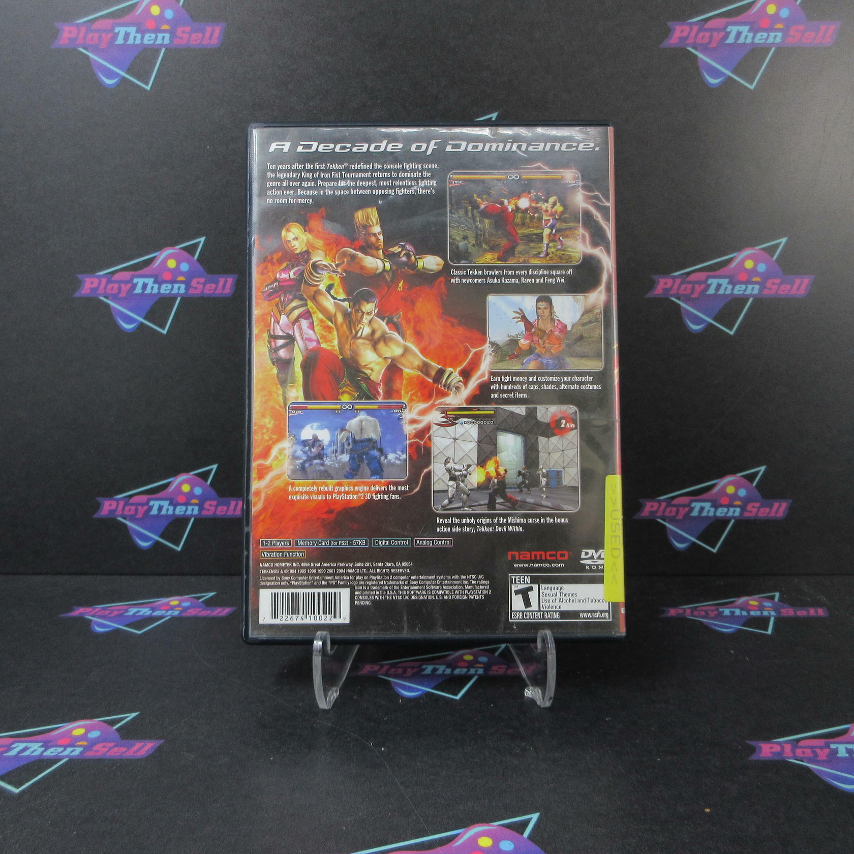 Tekken 5 PS2 PlayStation 2 Greatest Hits AD/NM - Good