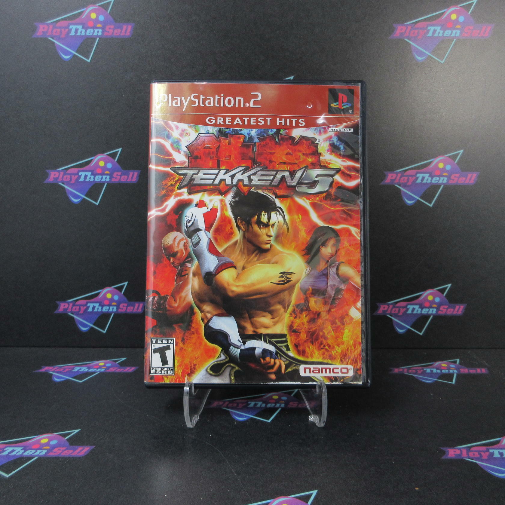 Tekken 5 PS2 PlayStation 2 GH BL Disc AD Complete CIB - Good