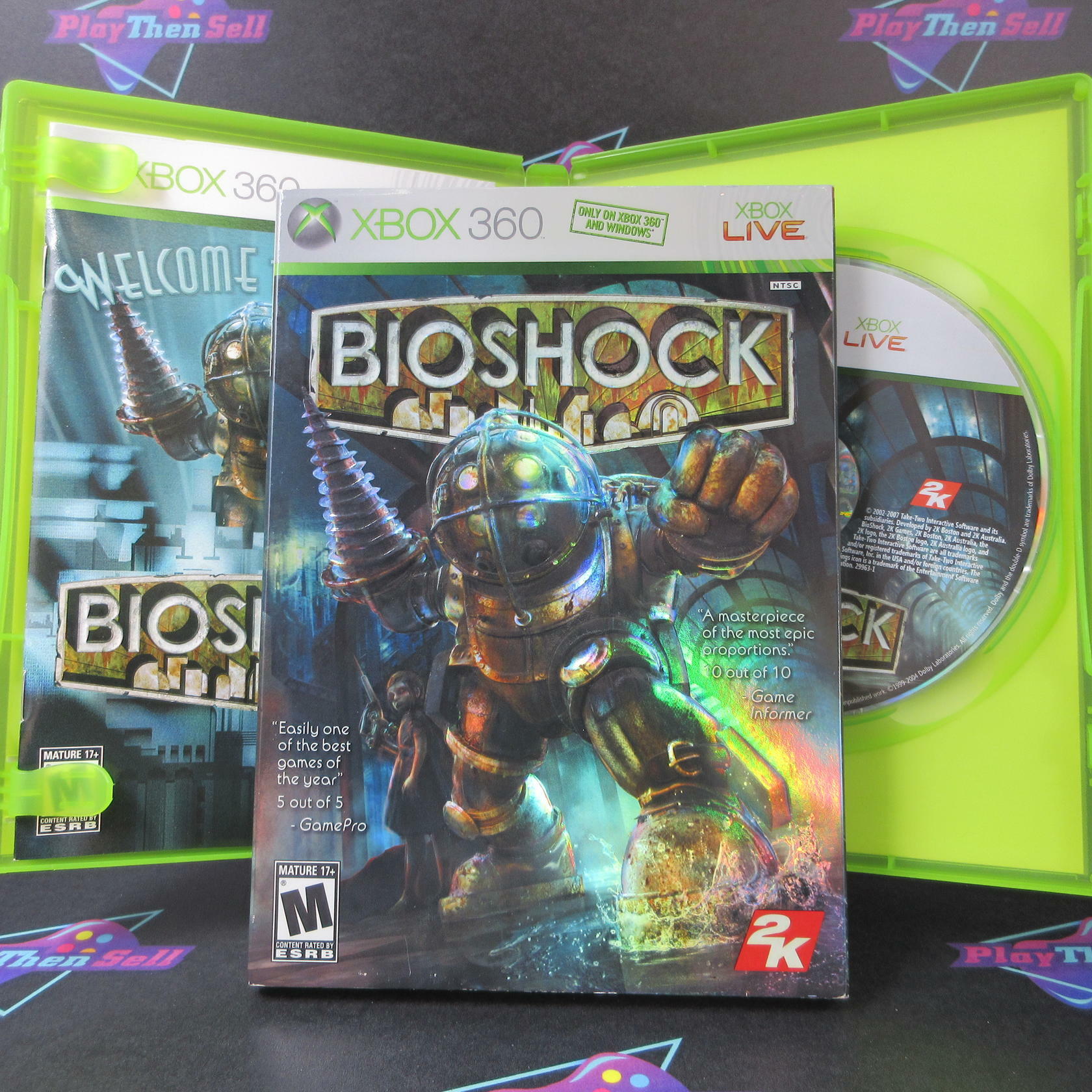 Bioshock Xbox 360 + Sleeve - Like New