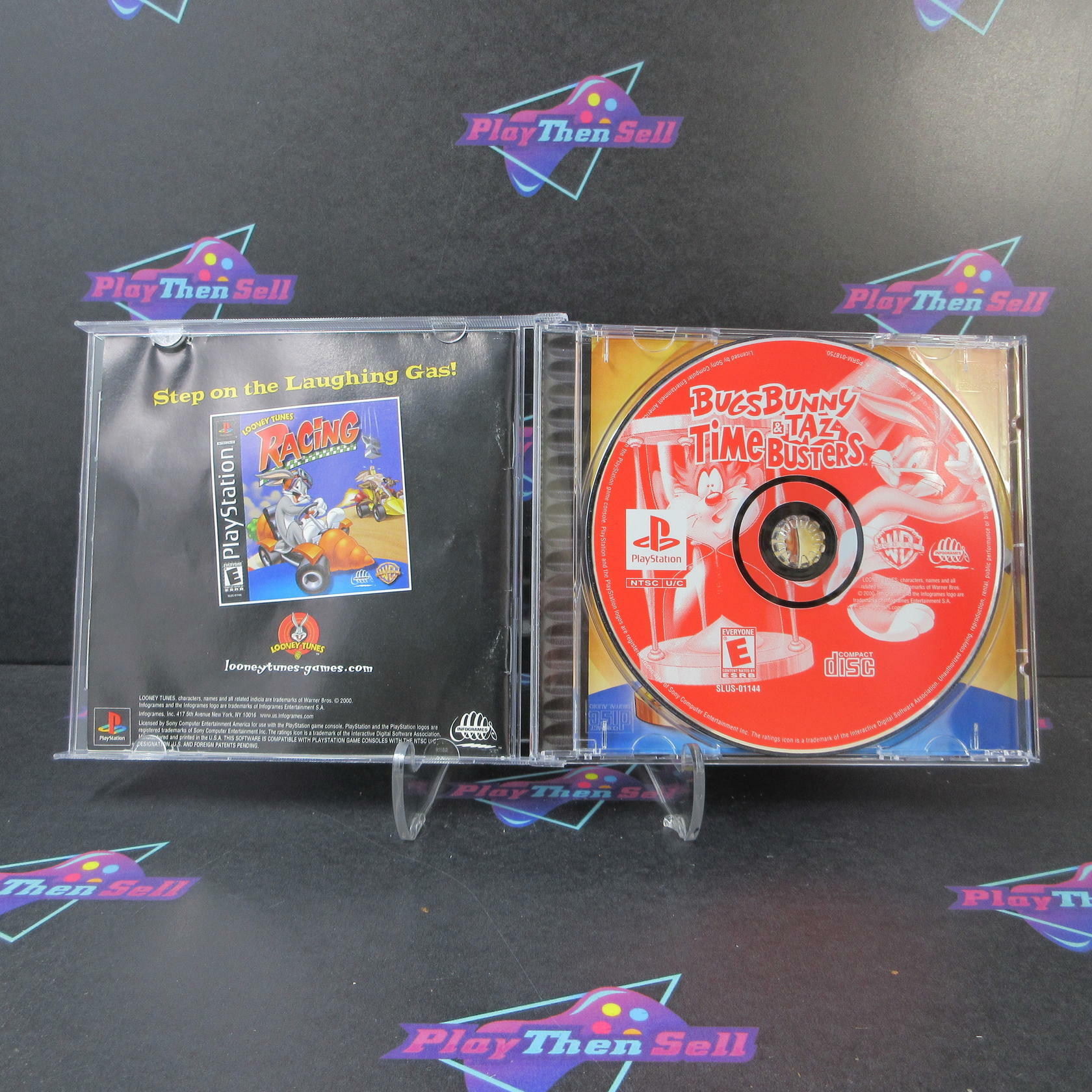 Bugs & Taz Time Busters PS1 PlayStation 1 MD Complete CIB - Very Good