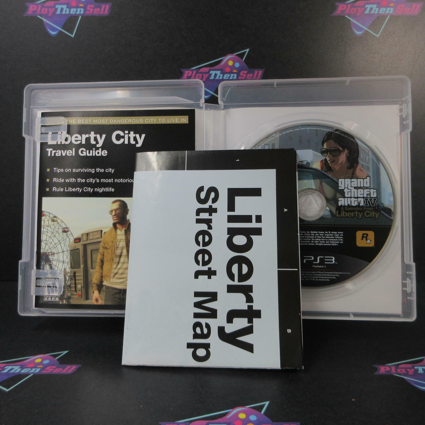 Grand Theft Auto IV The Complete Edition PS3 PlayStation 3 AD + Map Complete CIB - Very Good