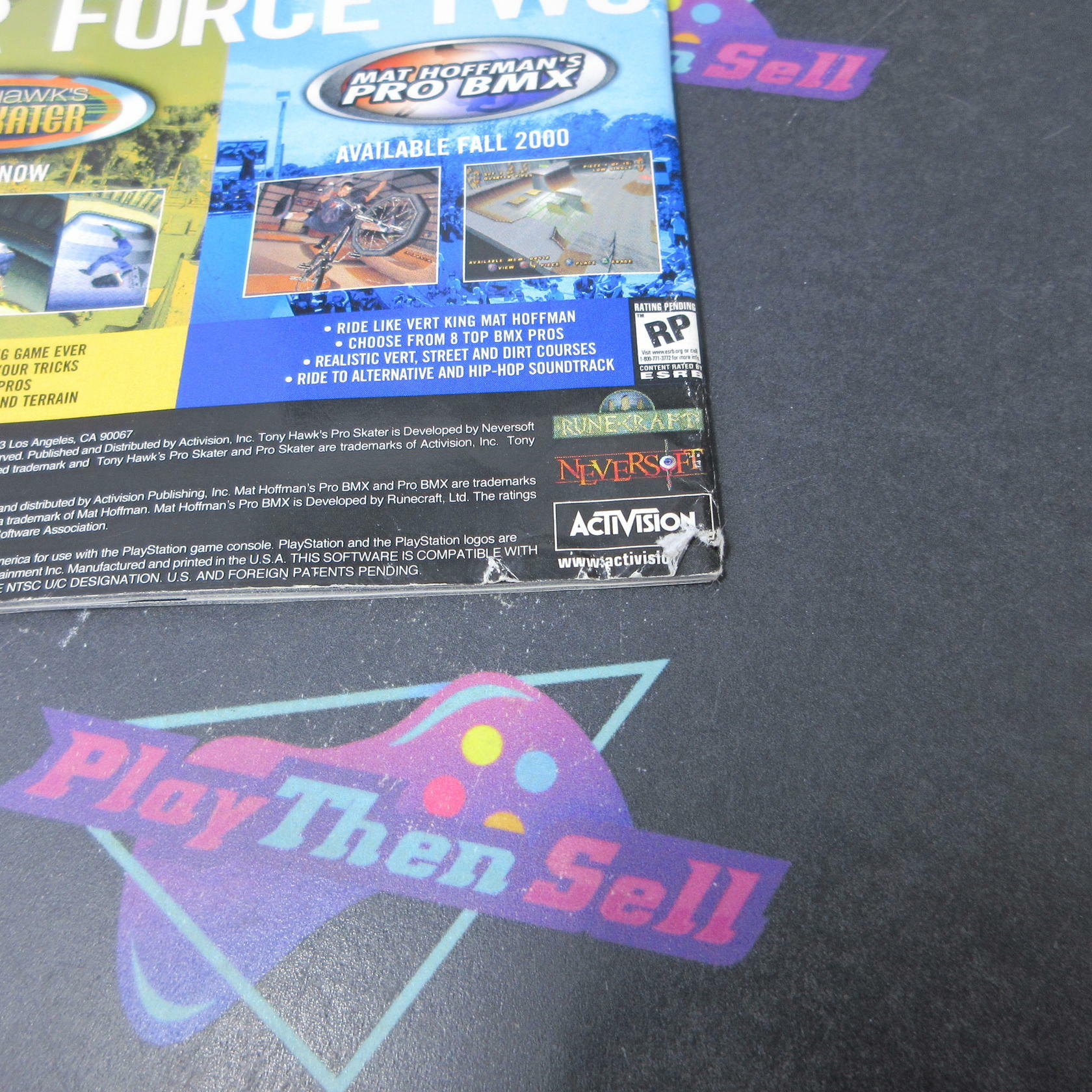 Tony Hawk's Pro Skater 2 PS1 PlayStation 1 MD + Reg Card Complete CIB - Very Good