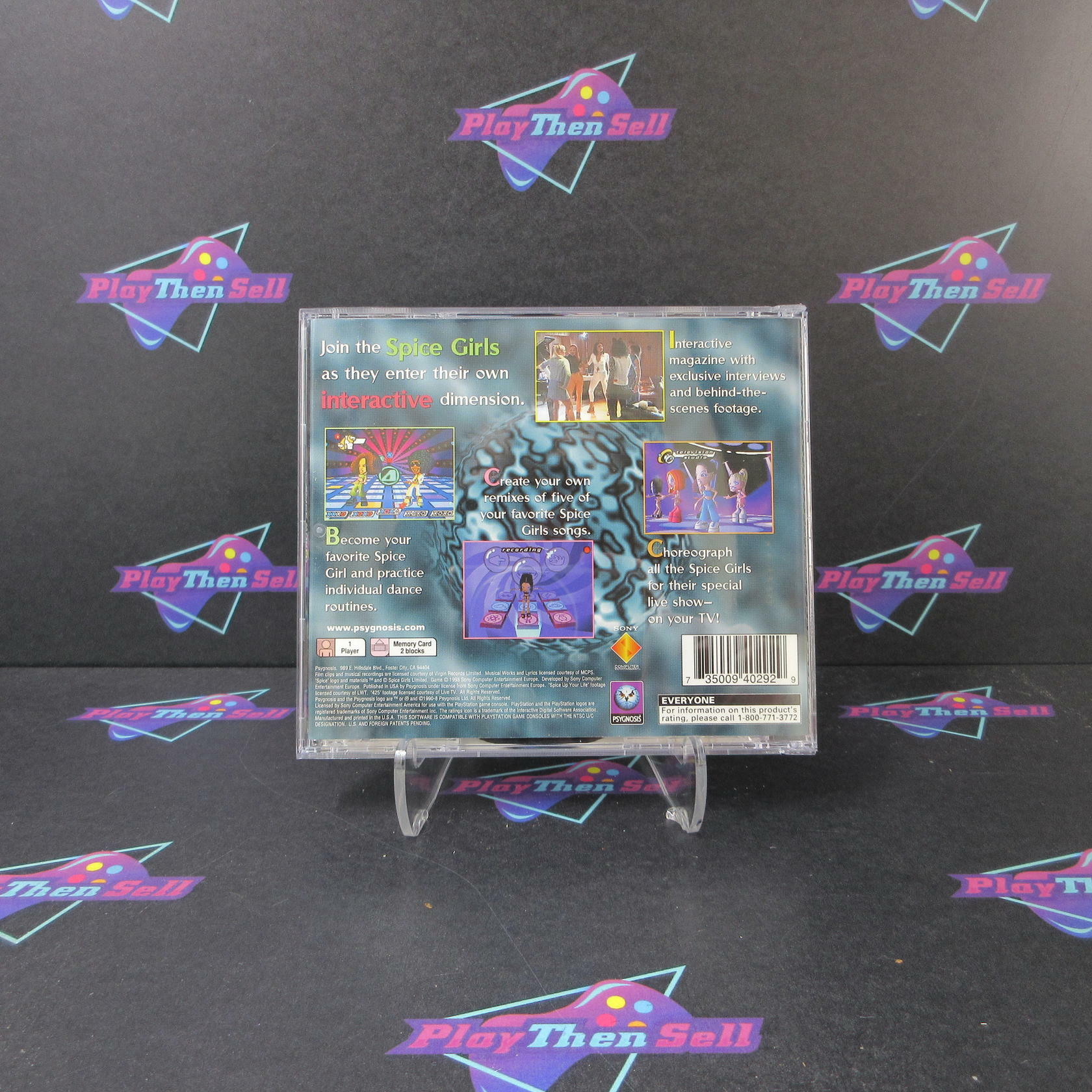 Spice World + Reg Card PS1 PlayStation 1 MD Complete CIB - Very Good