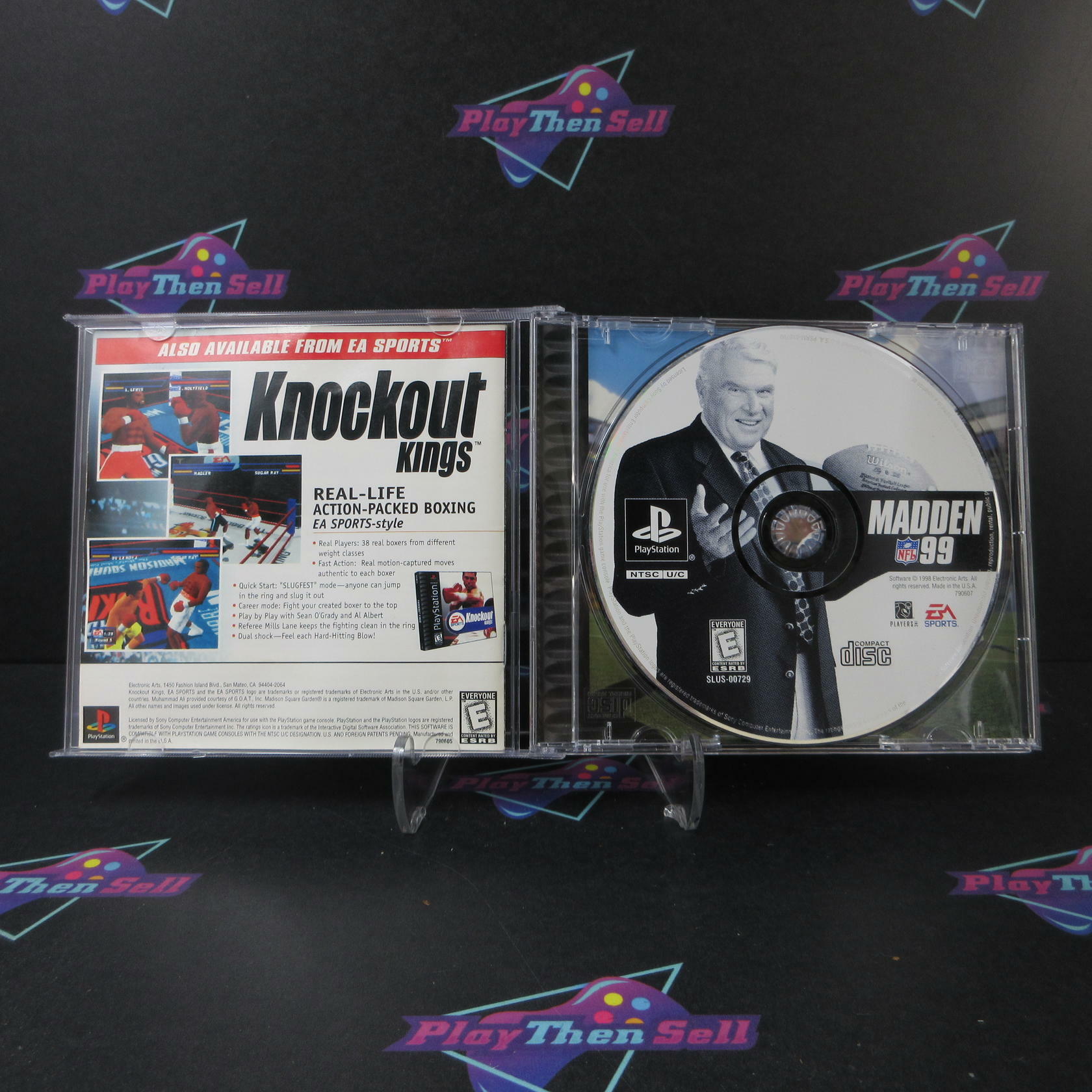 Madden NFL 99 PS1 PlayStation 1 MD + Reg Card Complete CIB - Very Good
