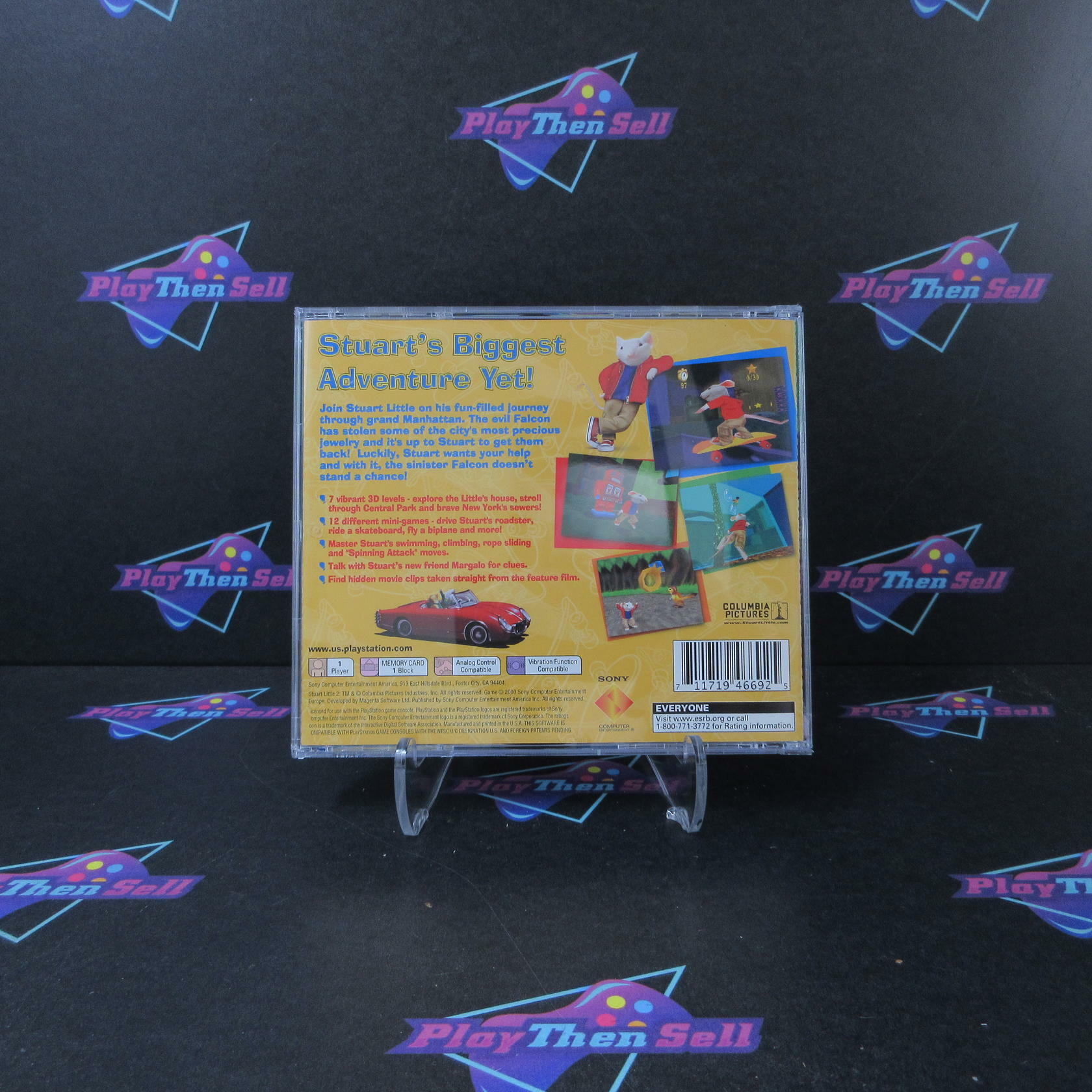 Stuart Little 2 GH PS1 PlayStation 1 MD Complete CIB - Very Good