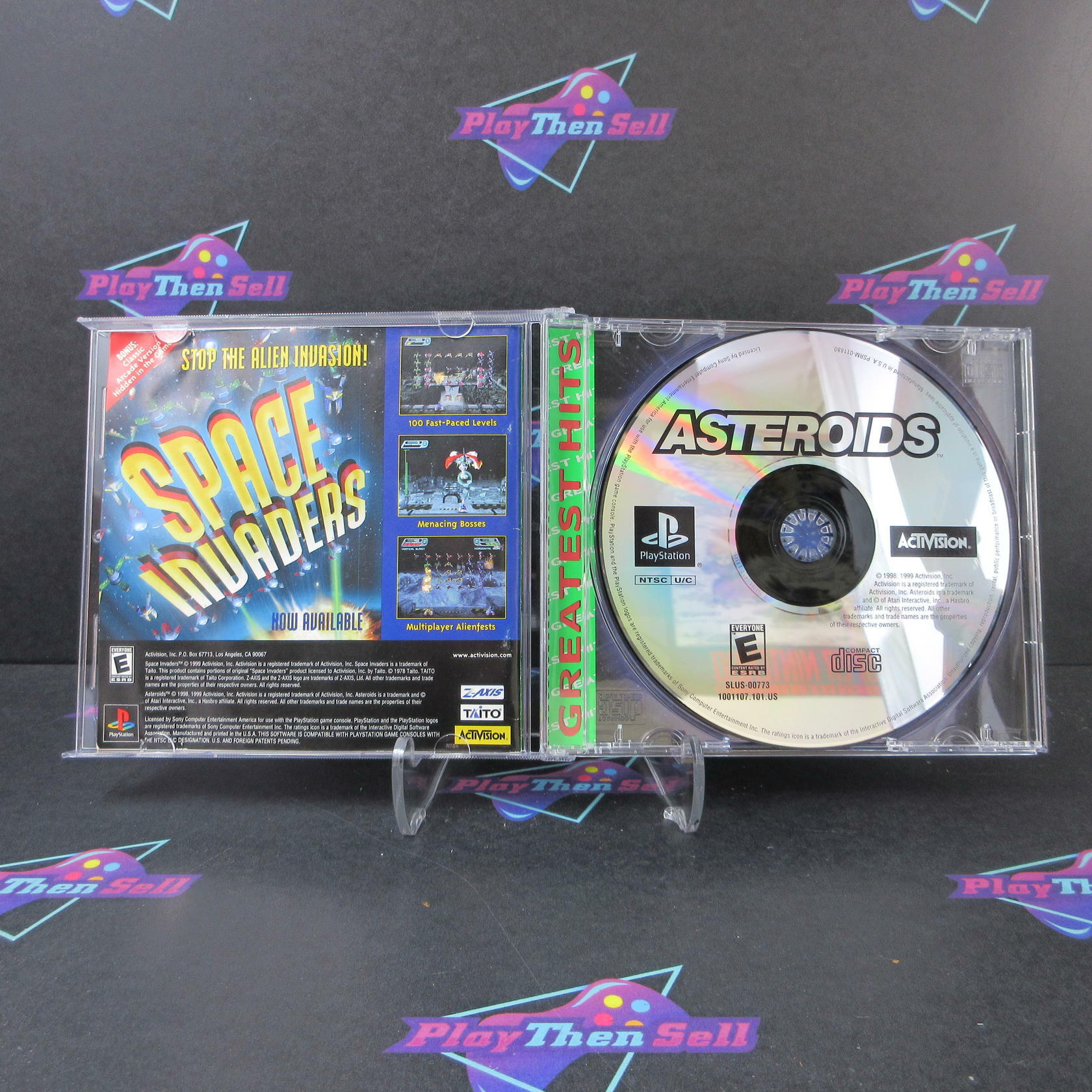 Asteroids GH PS1 PlayStation 1 MD + Reg Card Complete CIB - Very Good