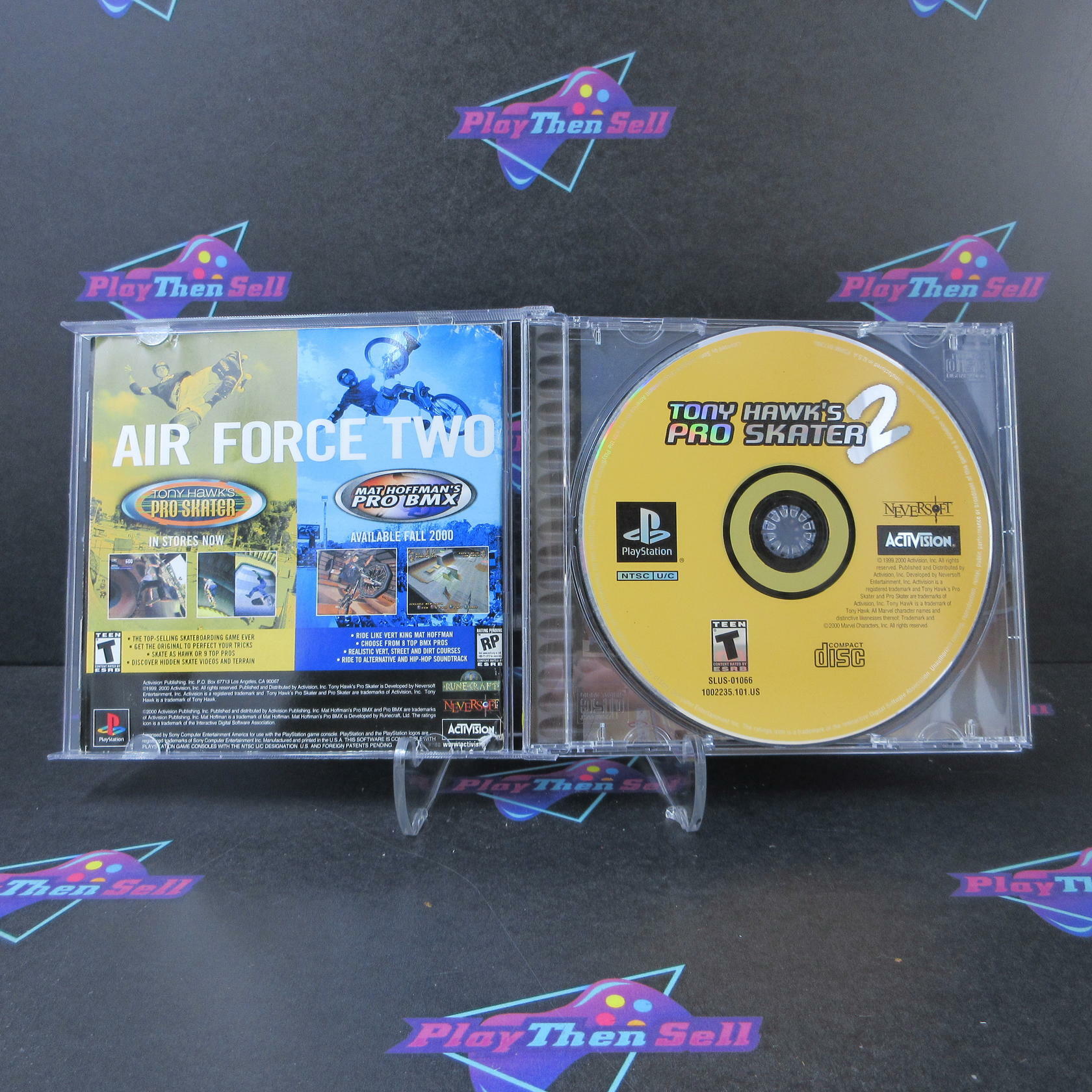Tony Hawk's Pro Skater 2 PS1 PlayStation 1 MD + Reg Card Complete CIB - Very Good