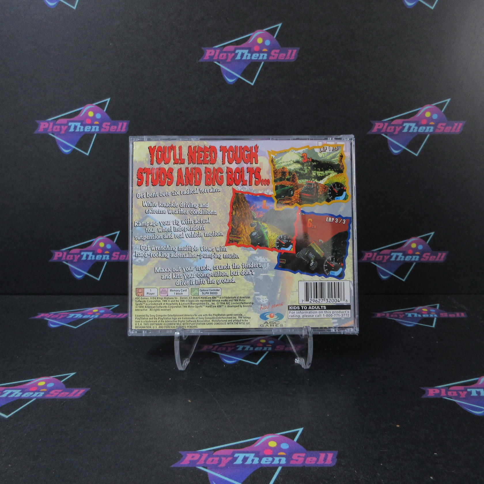 TNN Motorsports Hardcore 4x4 PS1 PlayStation 1 AD/NM - Very Good