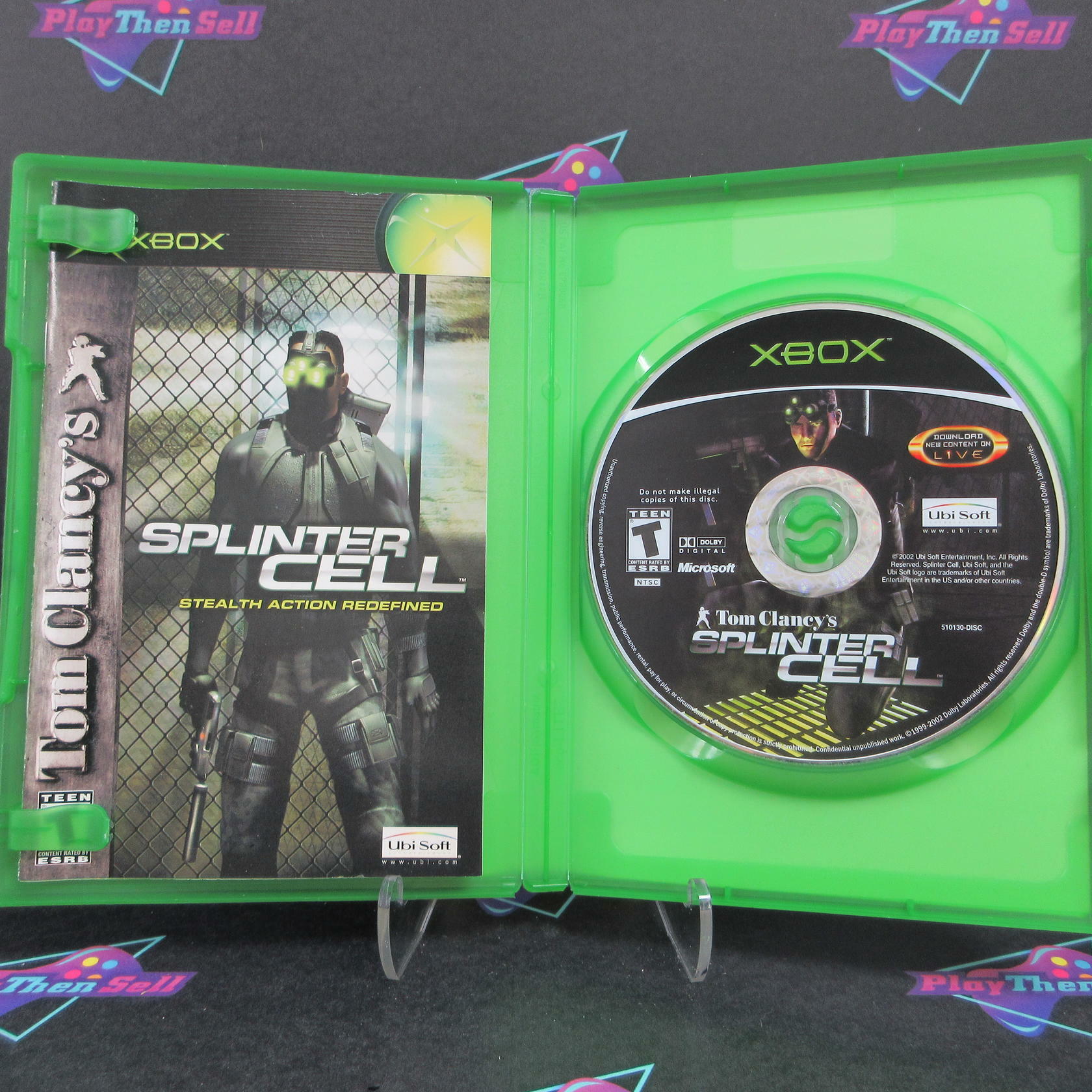 Tom Clancy's Splinter Cell Xbox + Reg Card - Like New