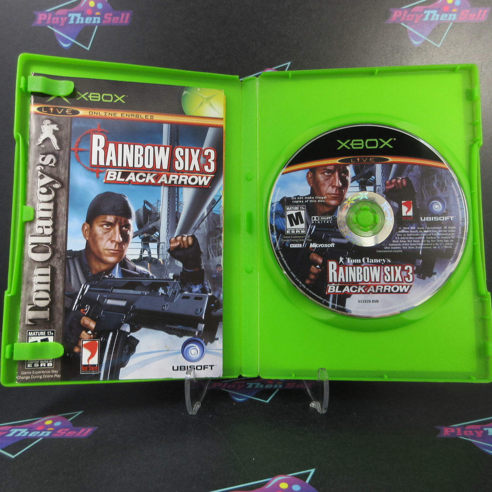 Rainbow Six 3 Black Arrow Xbox + Reg Card - Like New