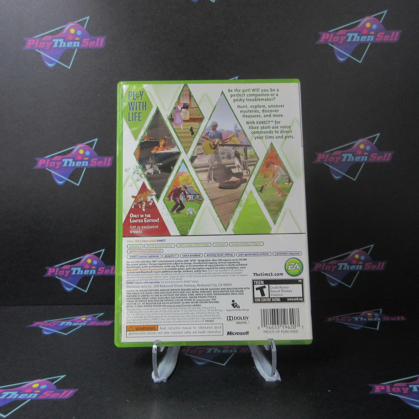 The Sims 3 Pets Limited Edition Xbox 360 - Like New