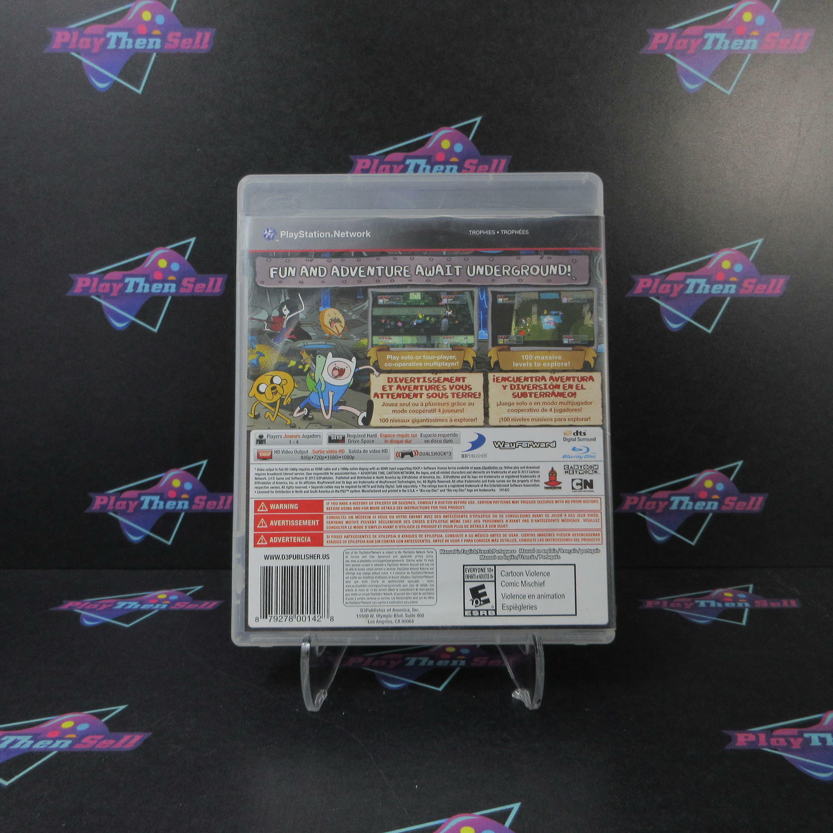 Adventure Time Explore the Dungeon Because I Dont Know PS3 PlayStation 3 AD/NM - Very Good
