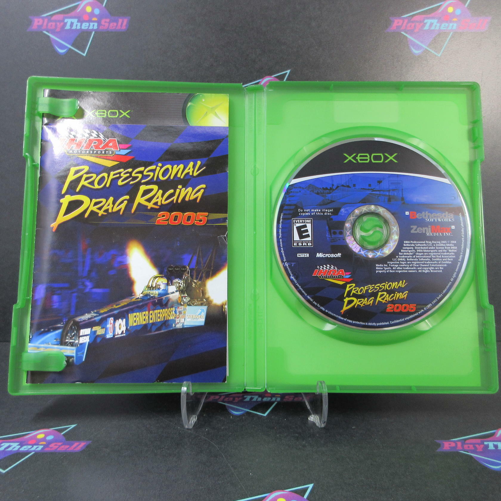 IHRA Professional Drag Racing 2005 Xbox MD + Reg Card Complete CIB - Very Good