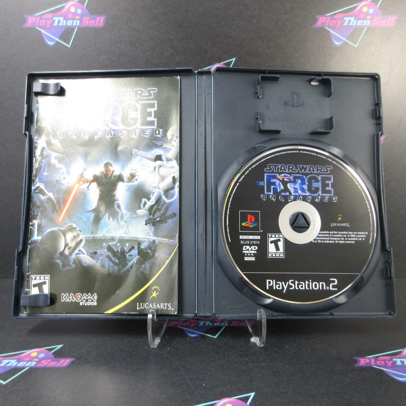Star Wars The Force Unleashed PS2 PlayStation 2 AD/DD Complete CIB - Very Good