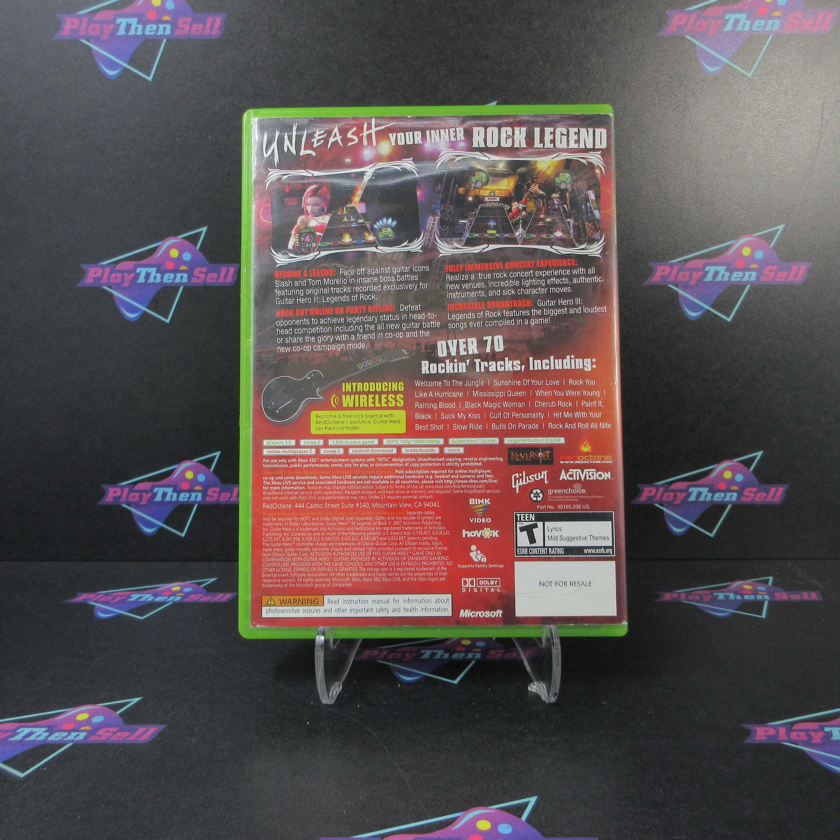 Guitar Hero III Legends of Rock Xbox 360 AD/NM - Very Good