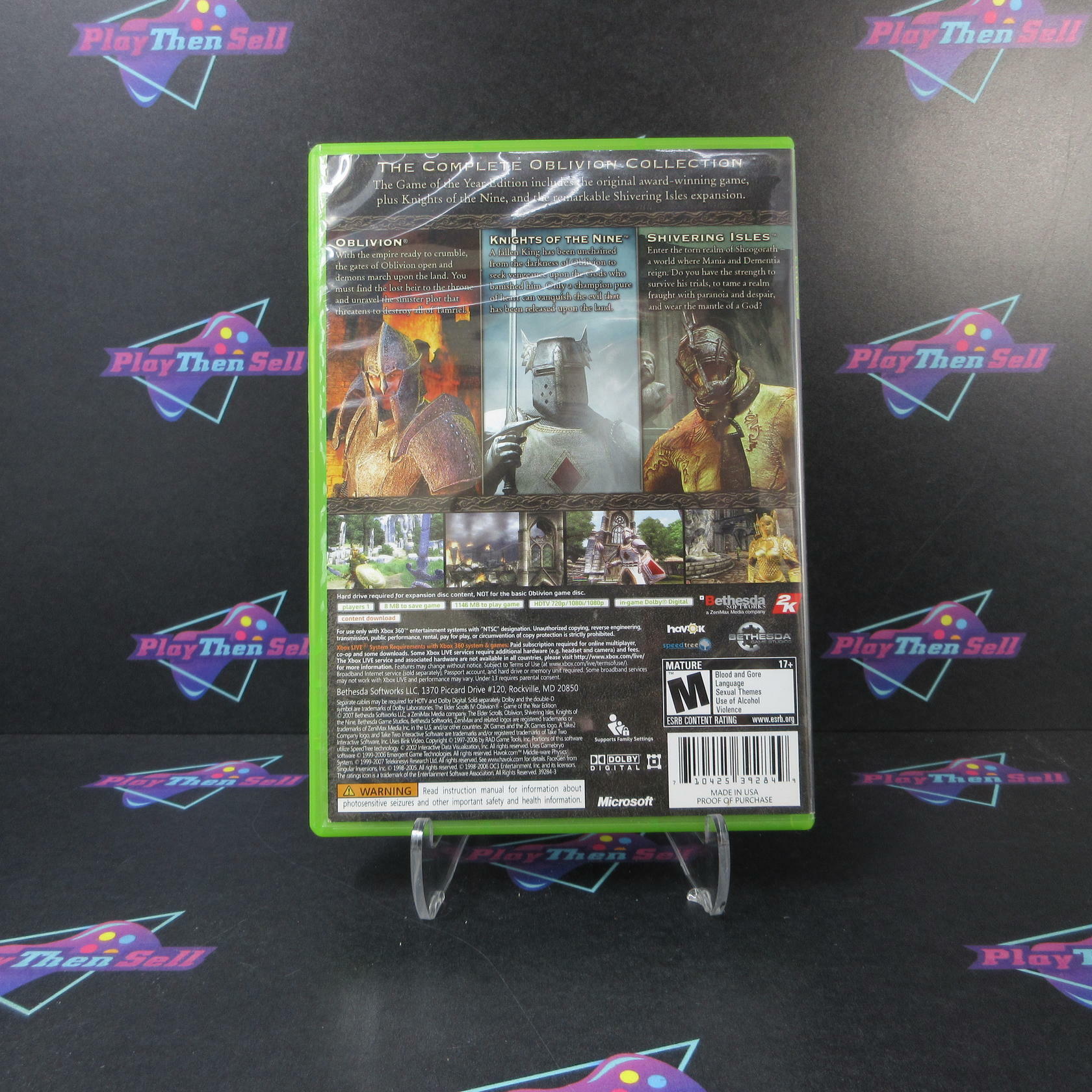 The Elder Scrolls IV Oblivion GOTY Edition Xbox 360 MD - Very Good