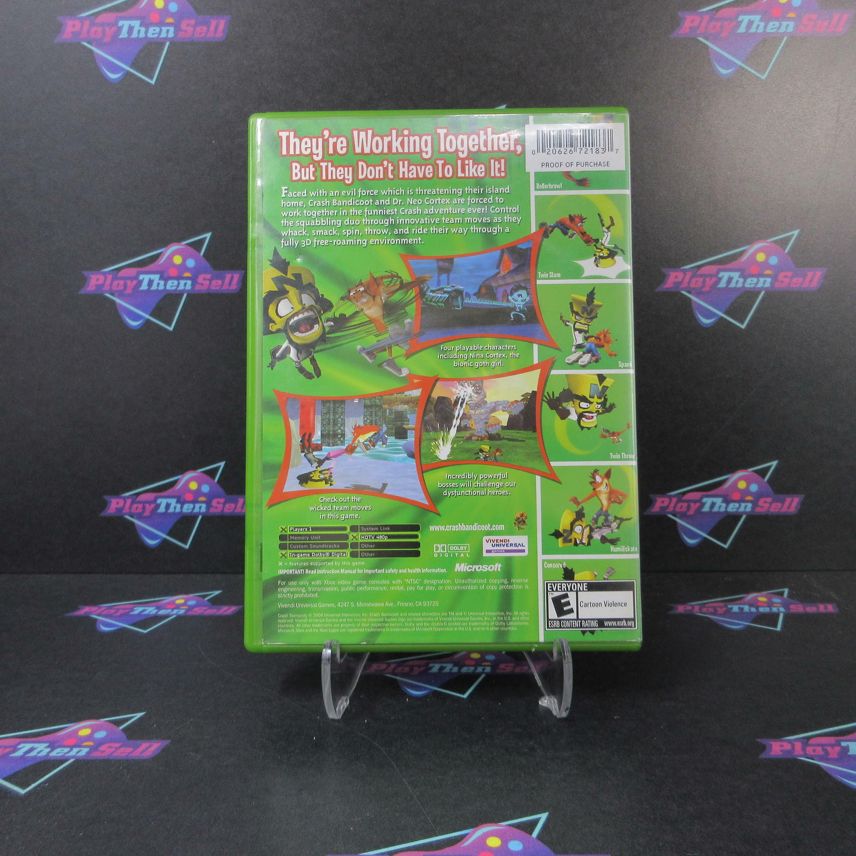 Crash Twinsanity Xbox AD/MD Complete CIB - Very Good