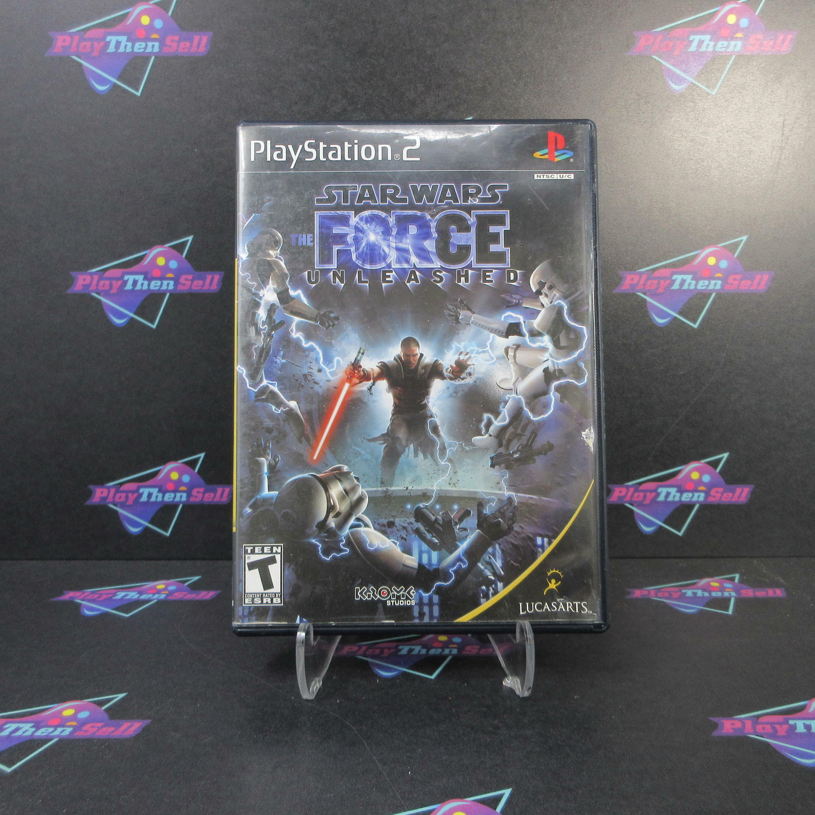 Star Wars The Force Unleashed PS2 PlayStation 2 AD/DD Complete CIB - Very Good