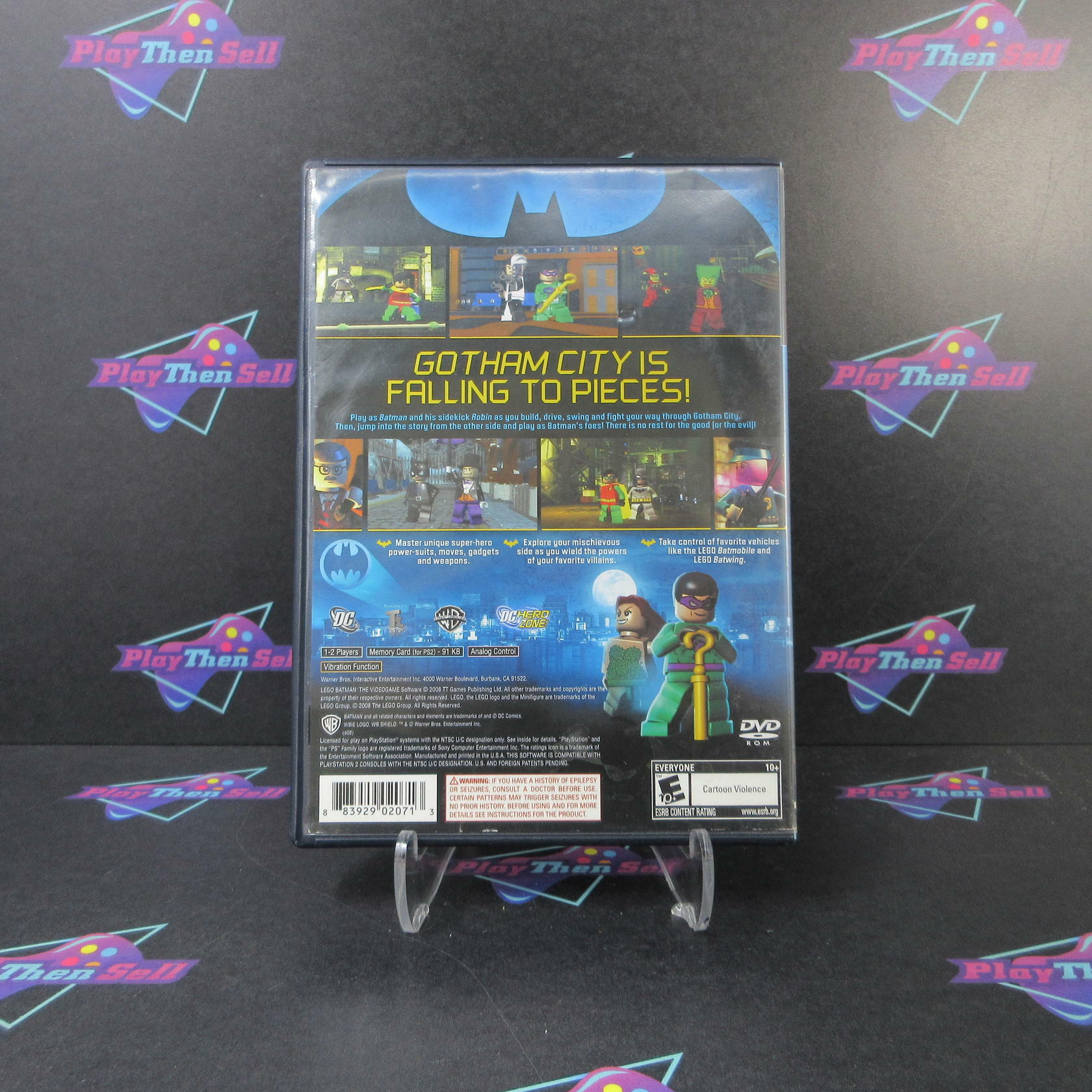 LEGO Batman PS2 PlayStation 2 AD/MD Complete CIB - Very Good
