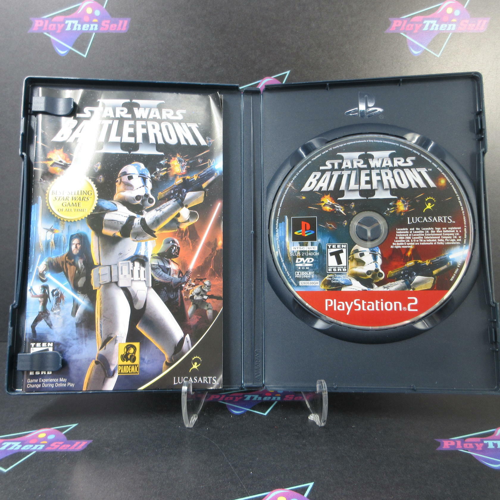 Star Wars Battlefront 2 PS2 PlayStation 2 GH Complete - Very Good