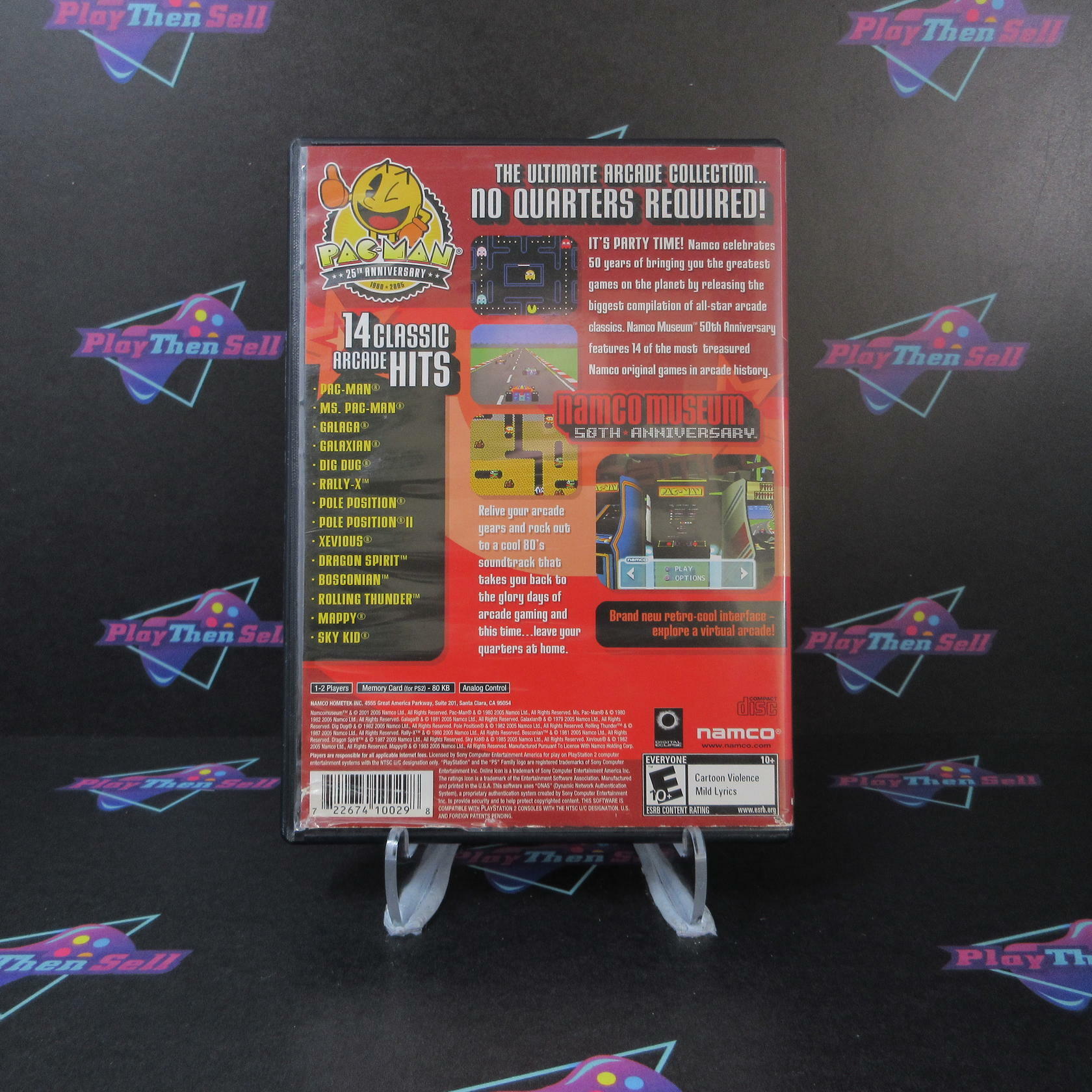 Namco Museum 50th Anniversary GH PS2 PlayStation 2 AD Complete CIB - Very Good