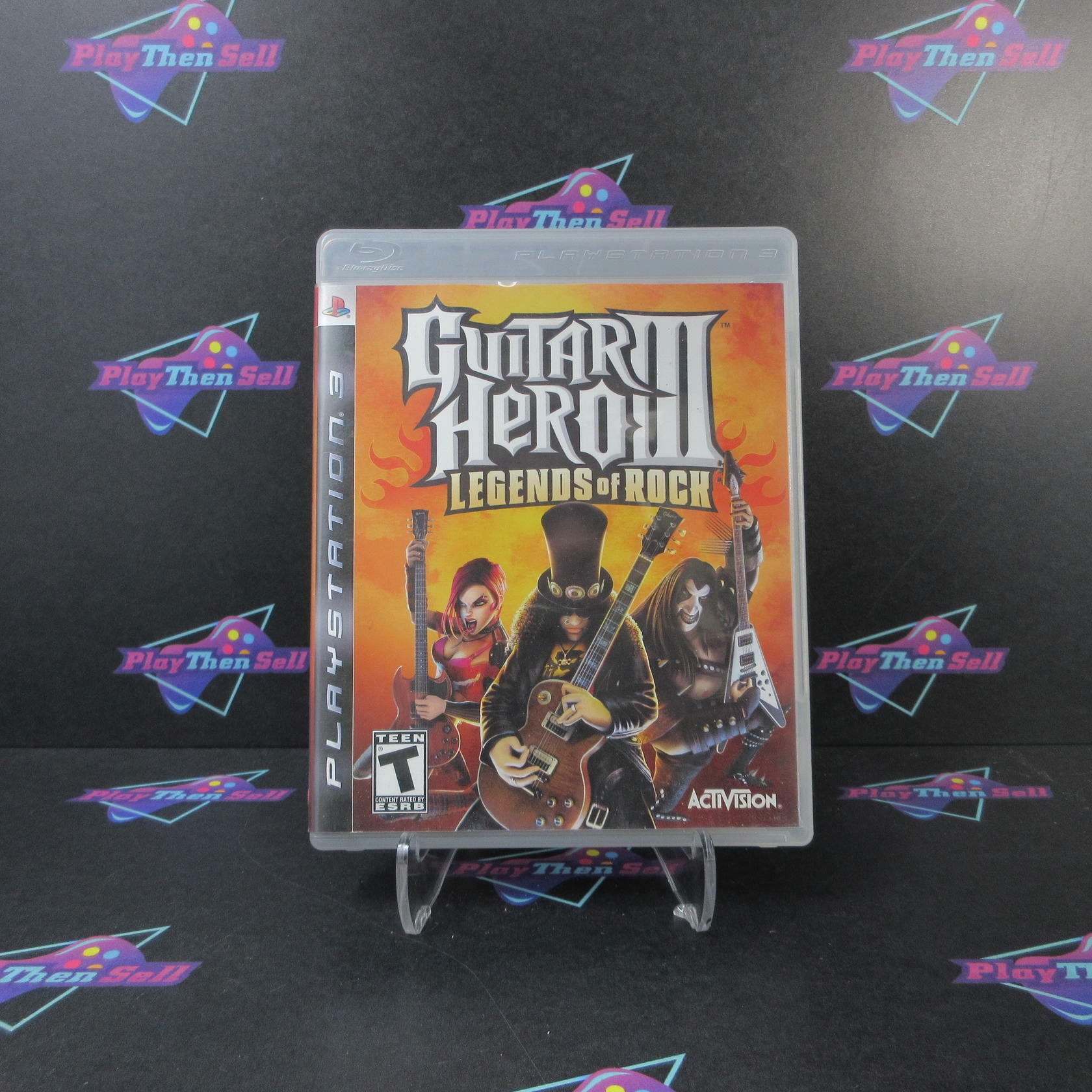 Guitar Hero III Legends of Rock PS3 PlayStation 3 AD Complete CIB - Very Good
