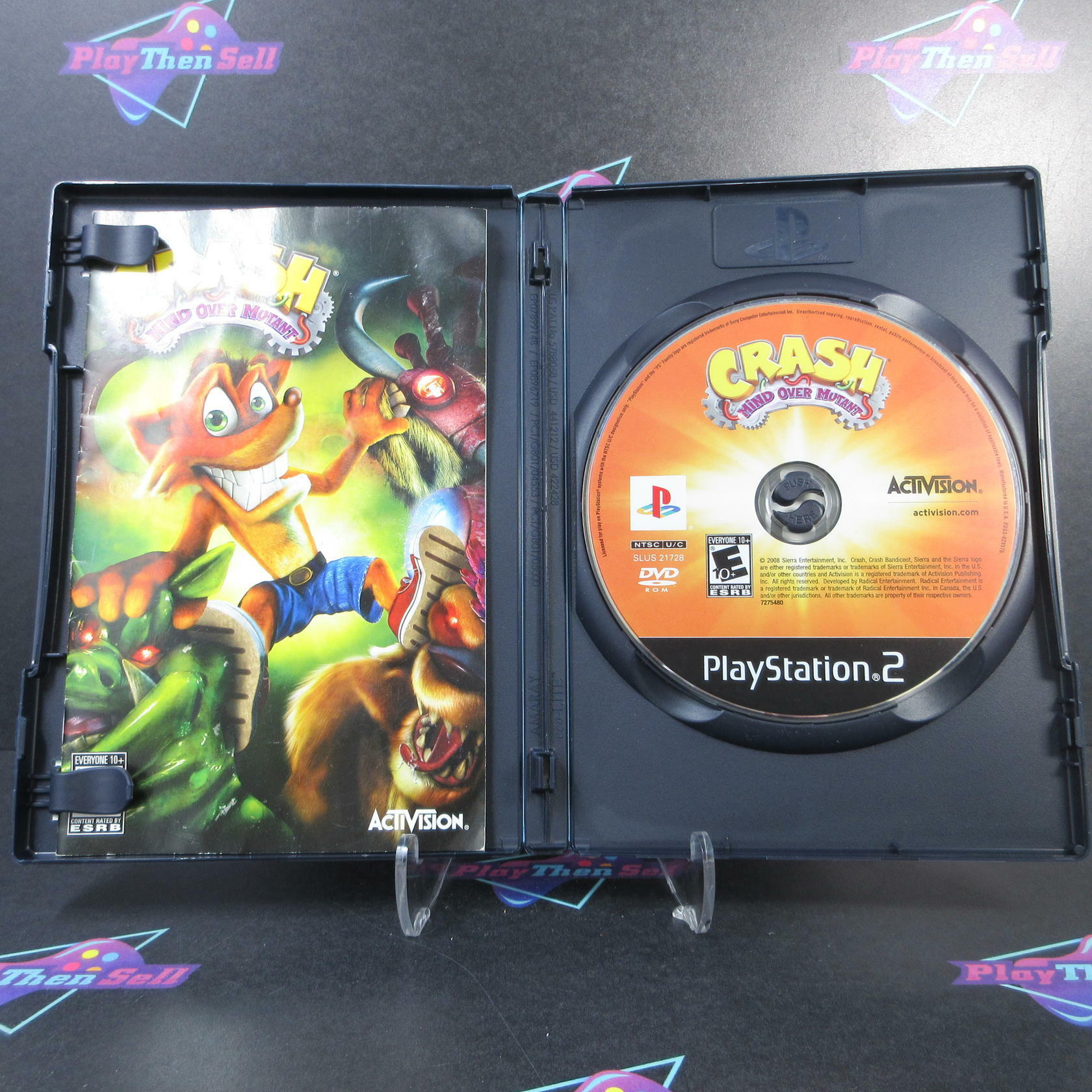 Crash Mind Over Mutant PS2 PlayStation 2 AD/MD Complete CIB - Very Good