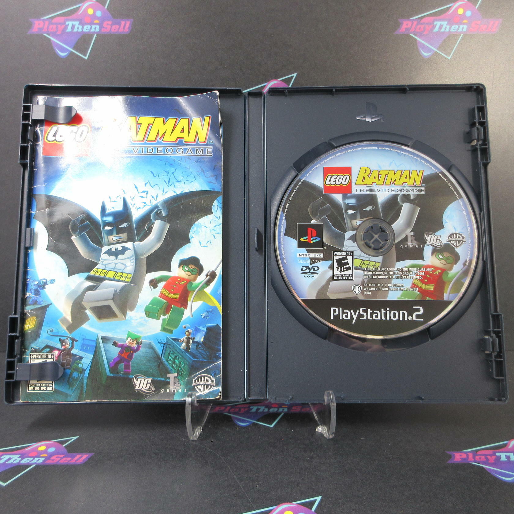LEGO Batman PS2 PlayStation 2 AD/MD Complete CIB - Very Good