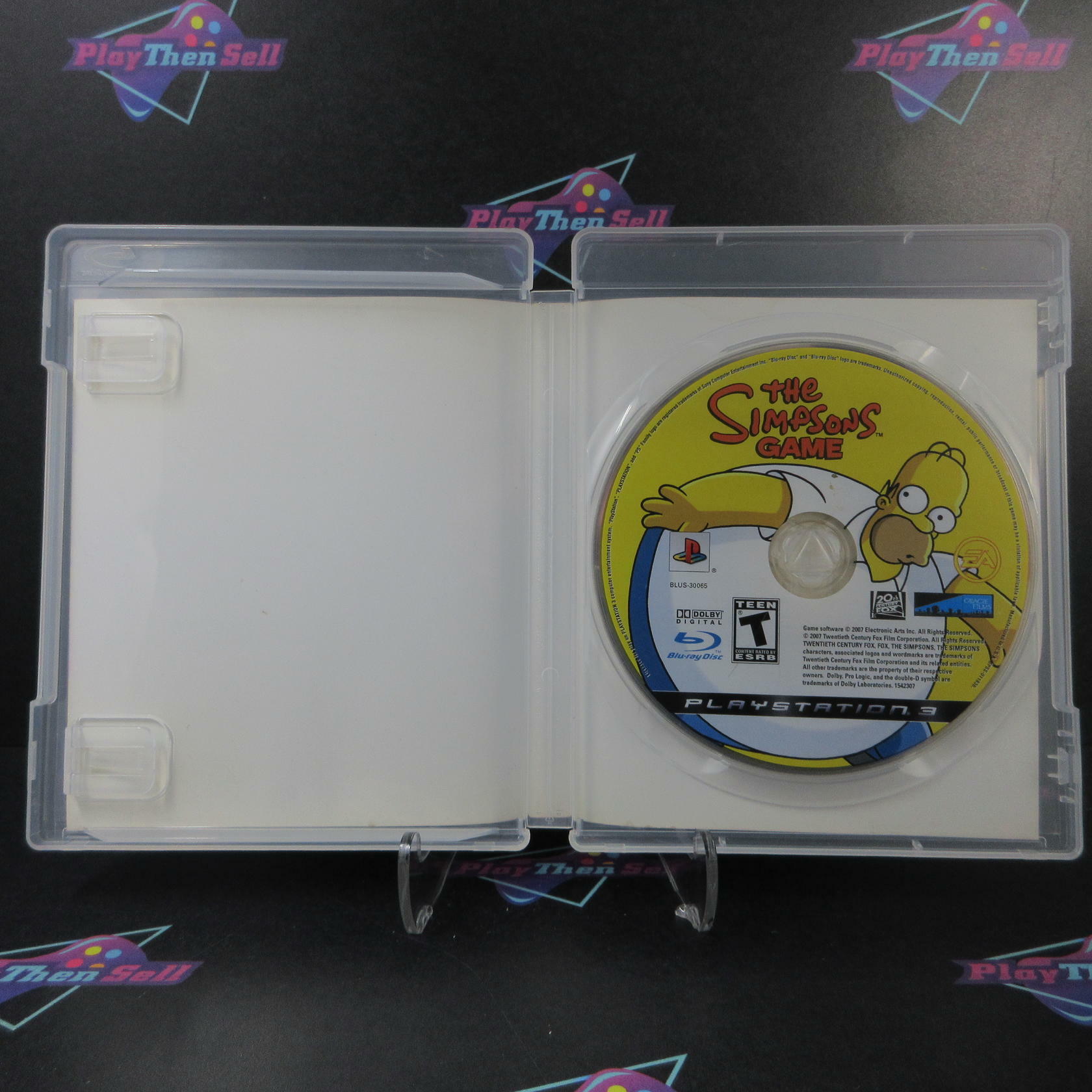 The Simpsons Game PS3 PlayStation 3 AD/NM - Very Good