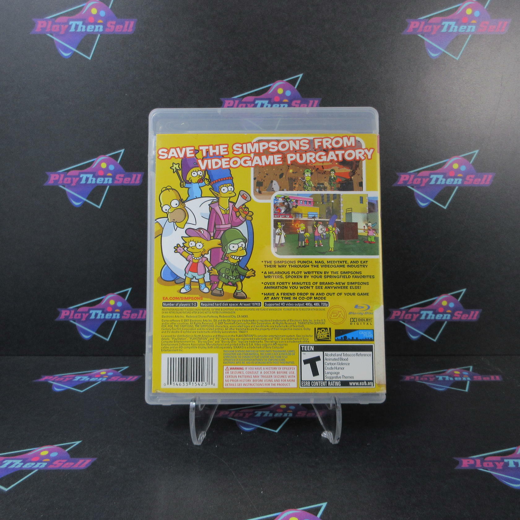 The Simpsons Game PS3 PlayStation 3 AD/NM - Very Good