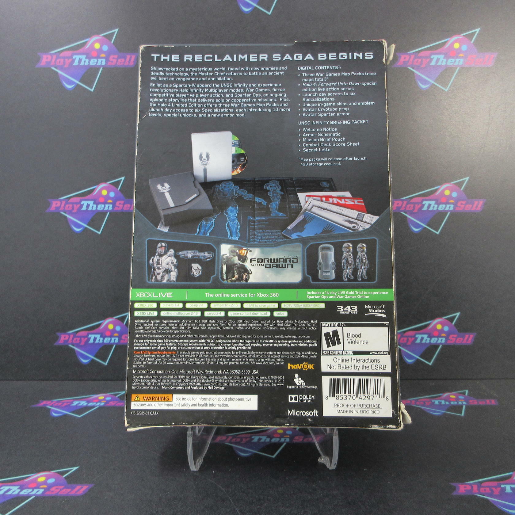 Halo 4 Limited Edition Xbox 360 + Sleeve - Like New