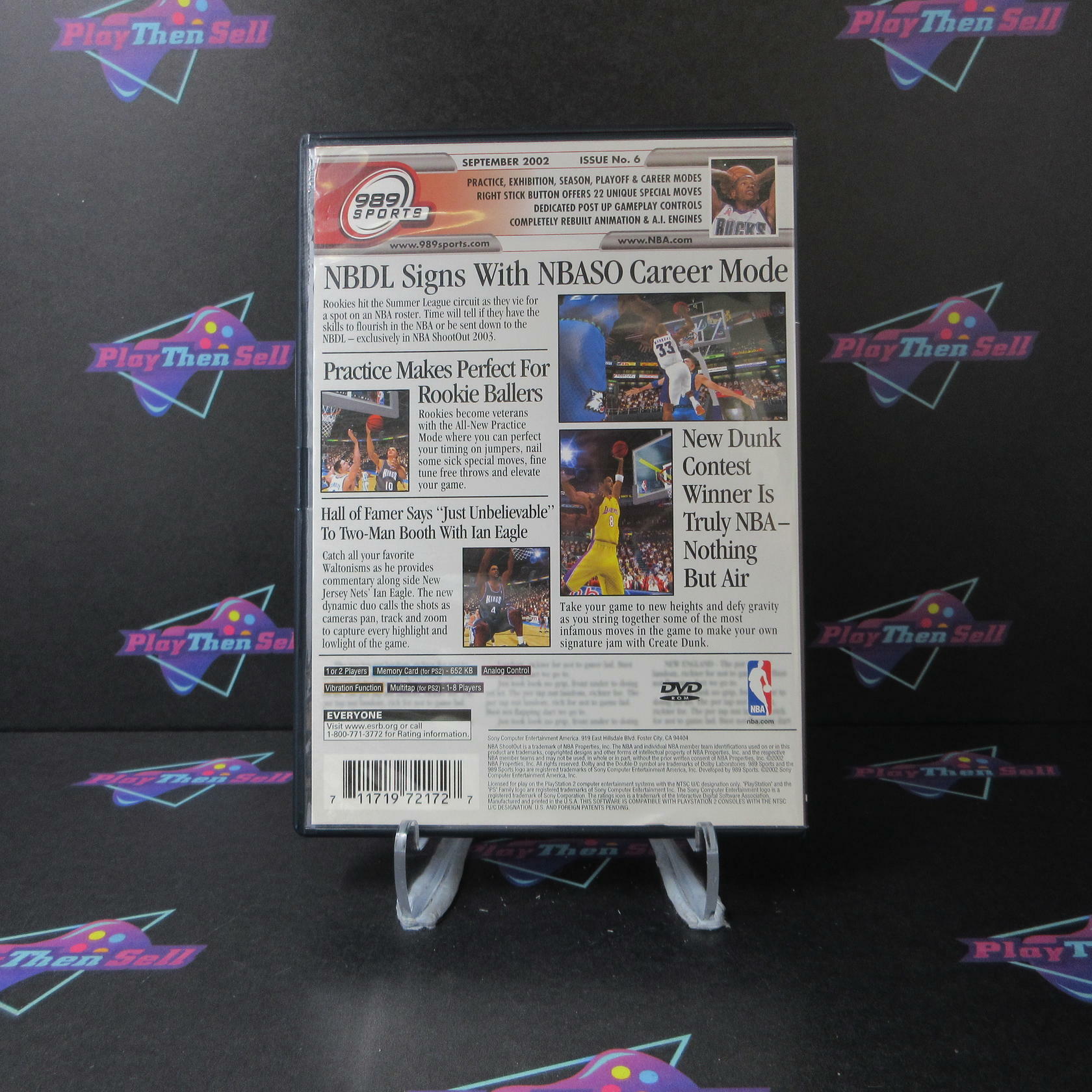 NBA Shootout 2003 PS2 PlayStation 2 + Reg Card - Like New