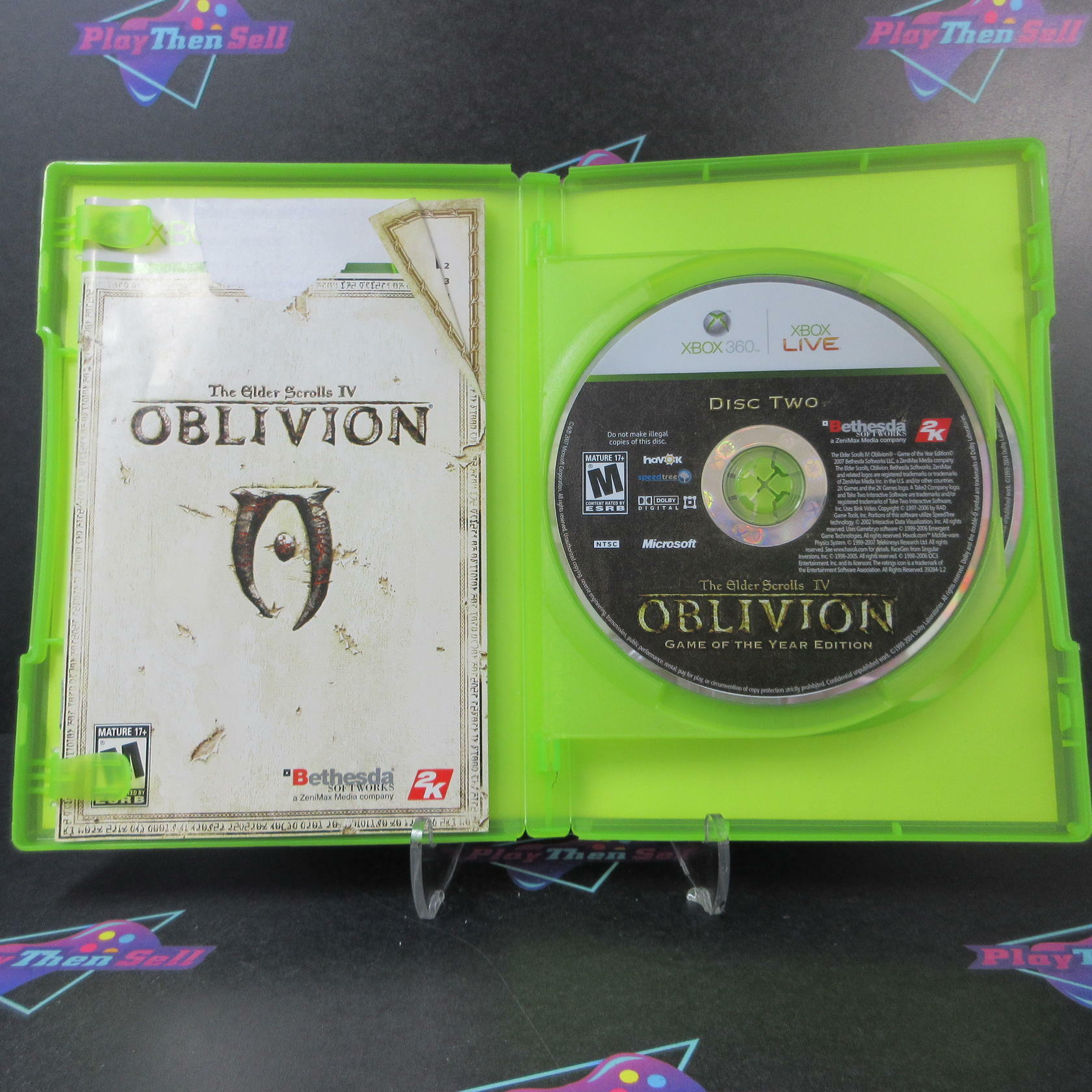 The Elder Scrolls IV Oblivion GOTY Edition Xbox 360 MD - Very Good