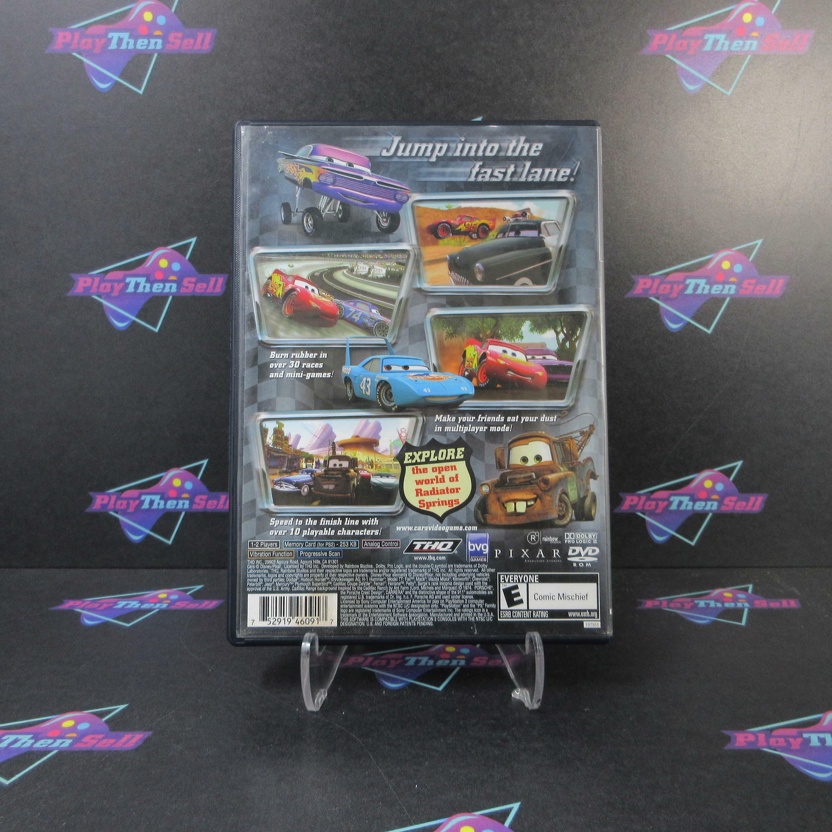 Cars PS2 PlayStation 2 AD/NM - Very Good