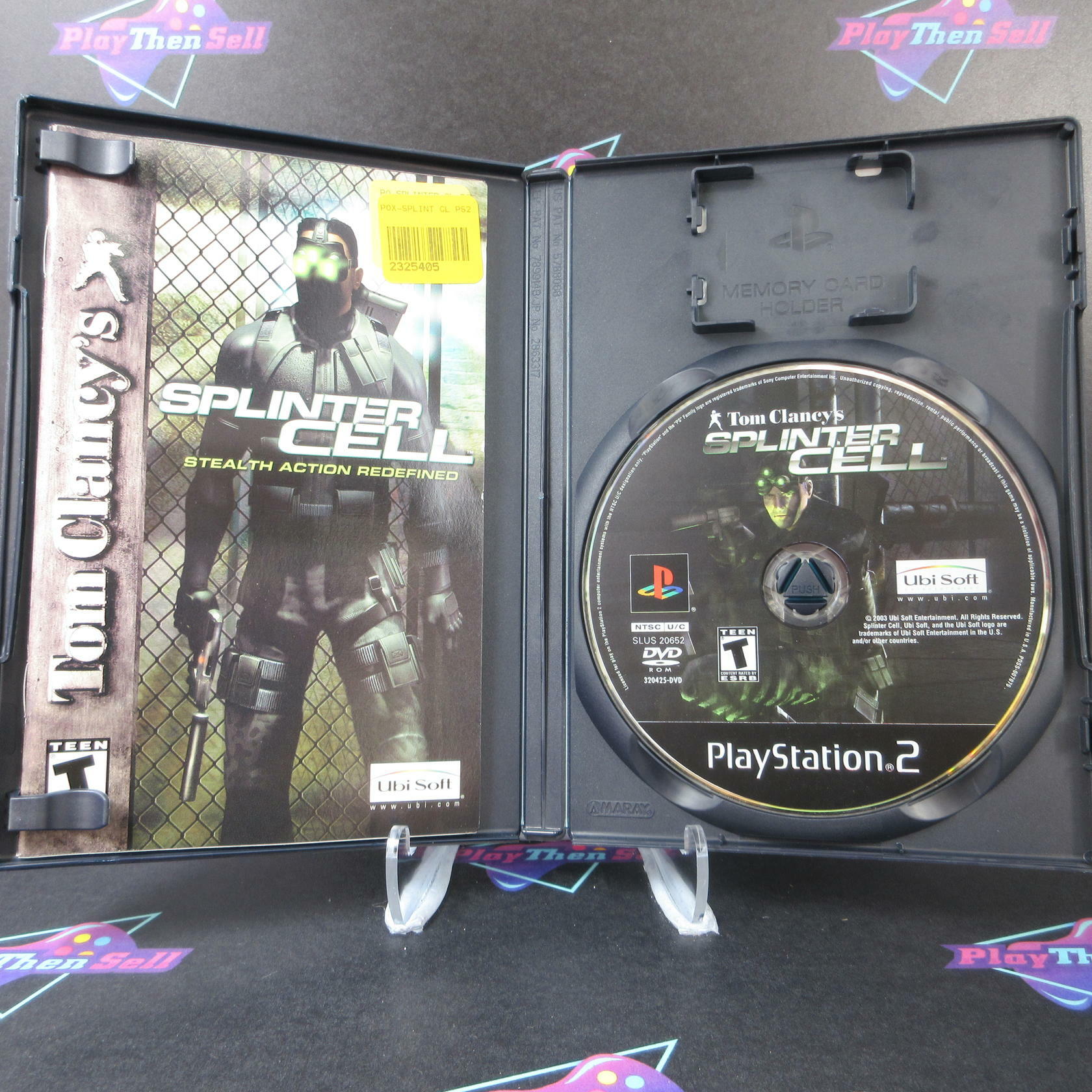 Tom Clancy's Splinter Cell + Reg PS2 PlayStation 2 MD Complete CIB - Very Good