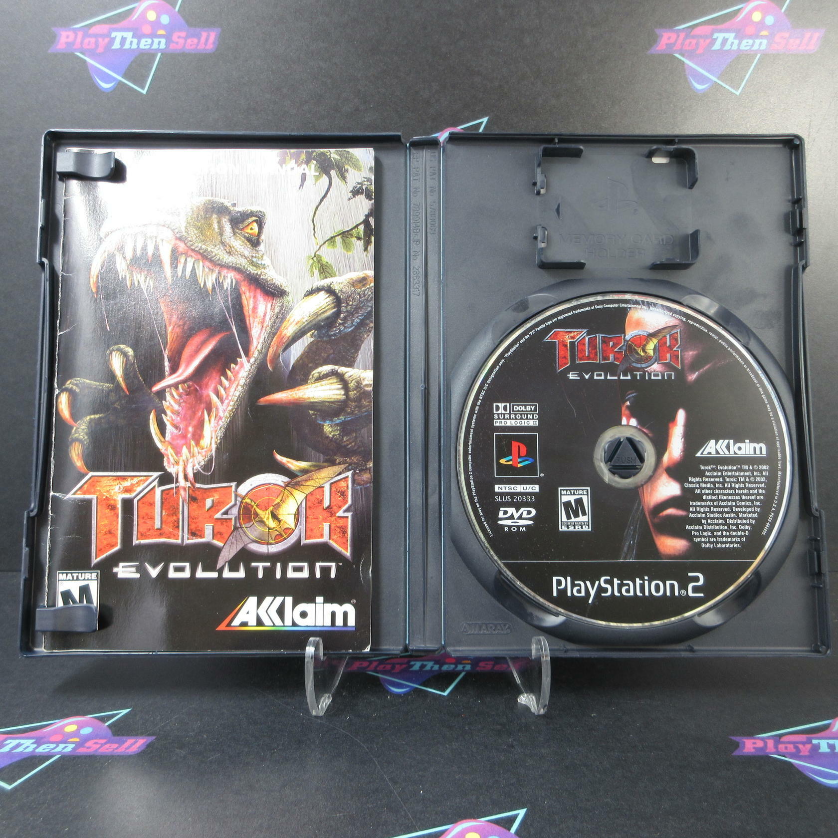 Turok Evolution PS2 PlayStation 2 AD + Reg Card Complete CIB - Very Good