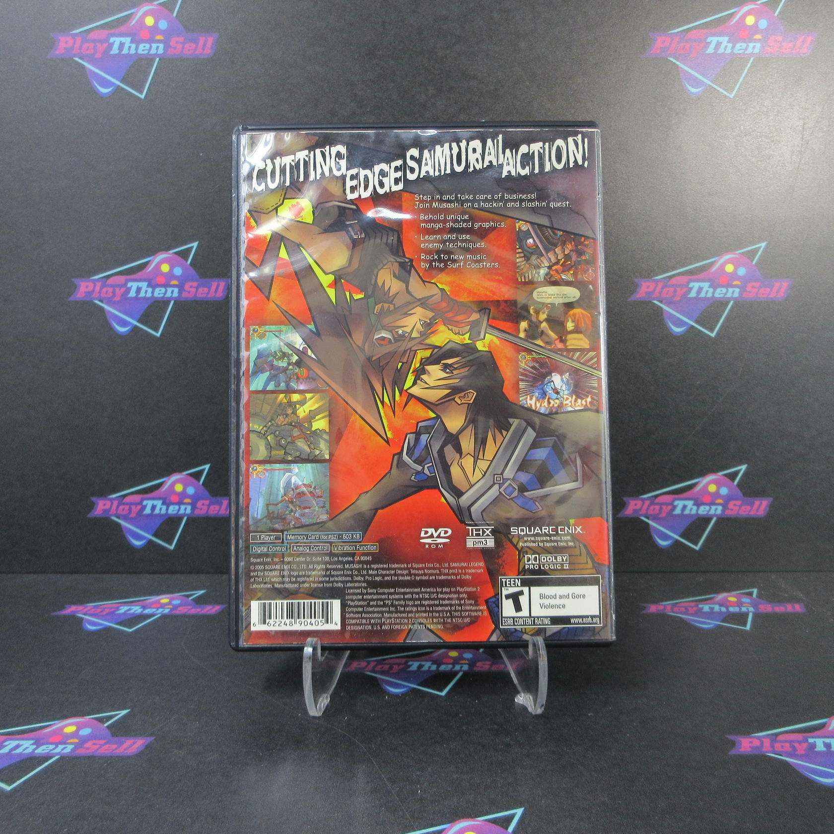 Musashi Samurai Legend PS2 PlayStation 2 AD + Reg Card Complete CIB - Very Good