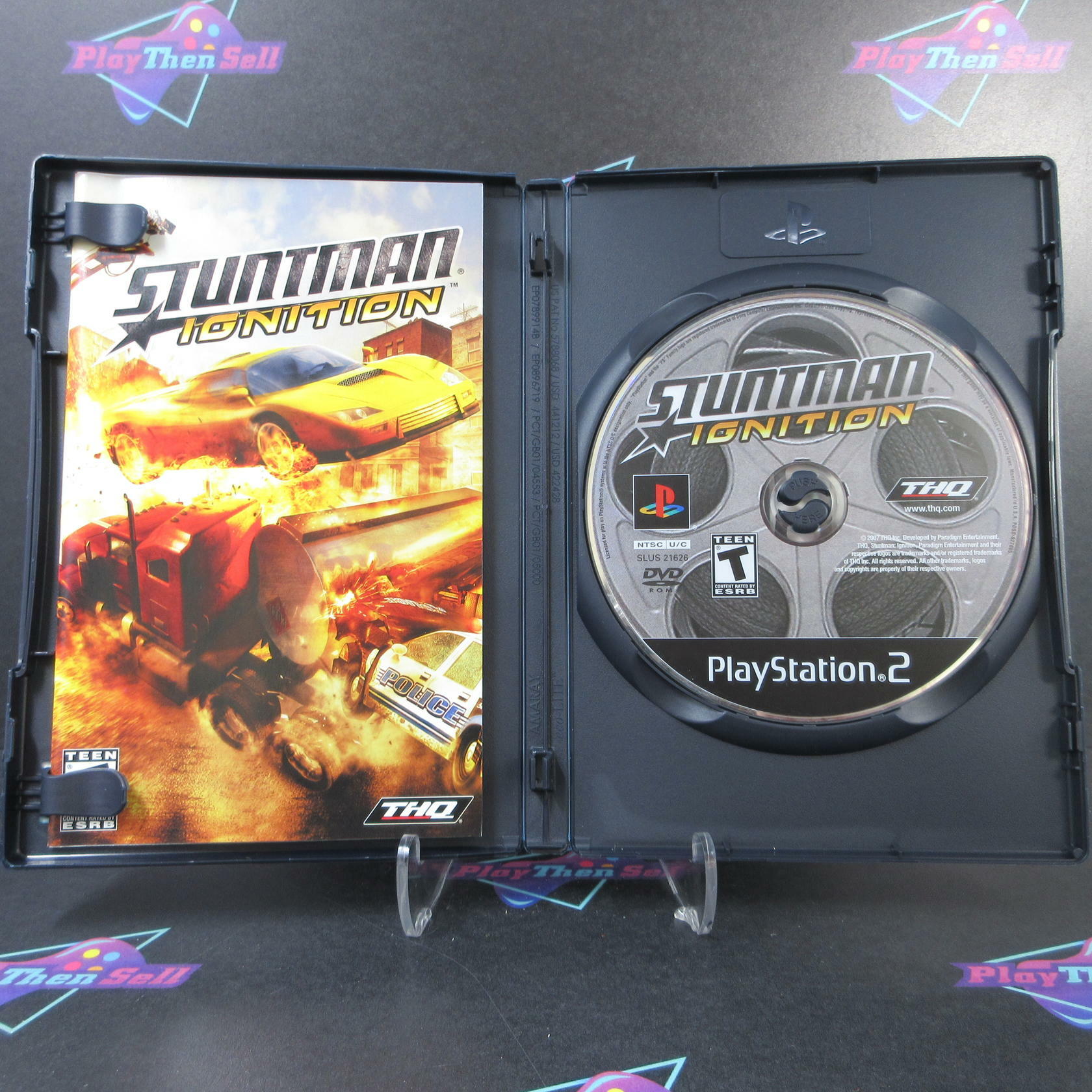 Stuntman Ignition PS2 PlayStation 2 AD + Poster Complete CIB - Very Good