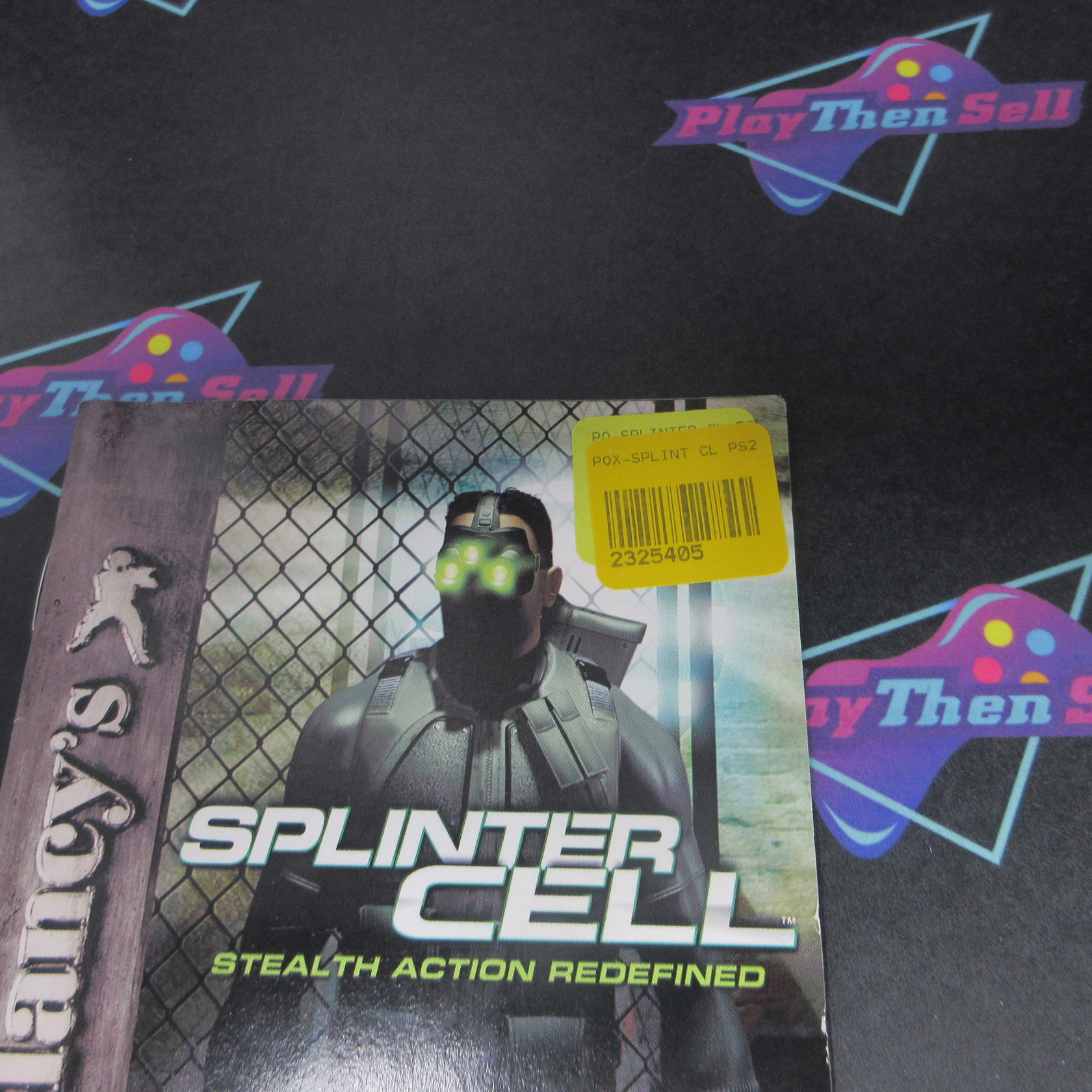 Tom Clancy's Splinter Cell + Reg PS2 PlayStation 2 MD Complete CIB - Very Good