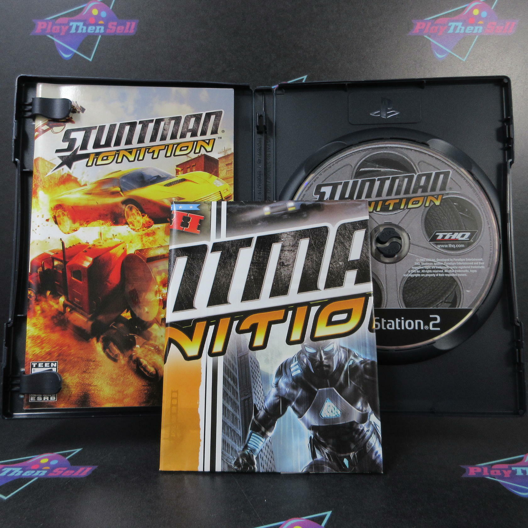 Stuntman Ignition PS2 PlayStation 2 AD + Poster Complete CIB - Very Good