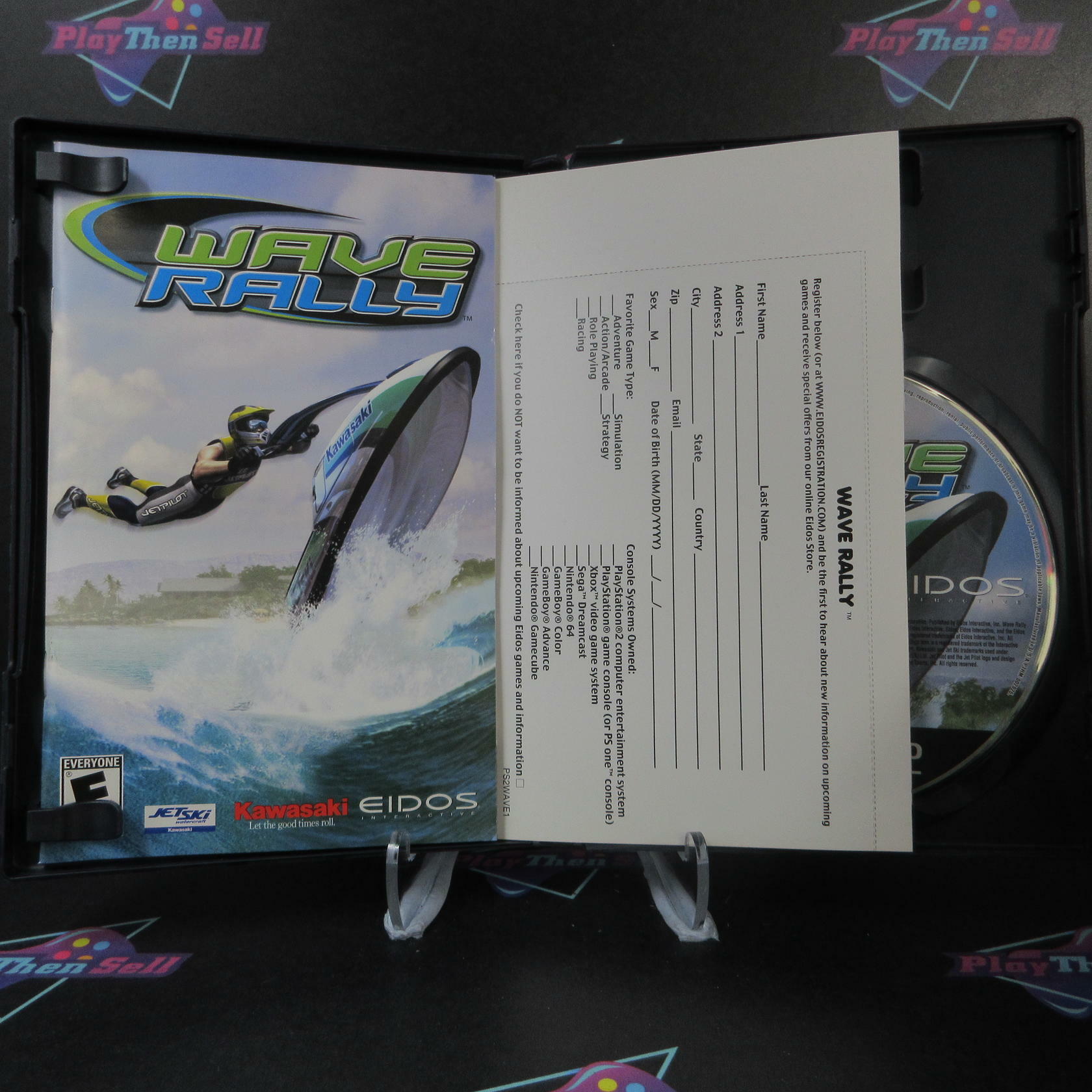 Wave Rally PS2 PlayStation 2 AD + Reg Card Complete CIB - Very Good