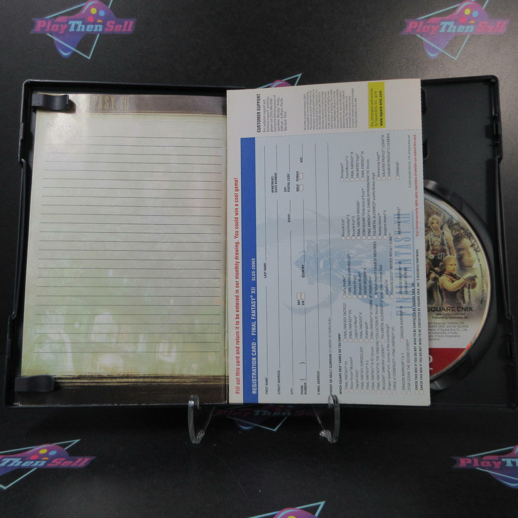 Final Fantasy XII GH PS2 PlayStation 2 AD + Reg Card Complete CIB - Very Good