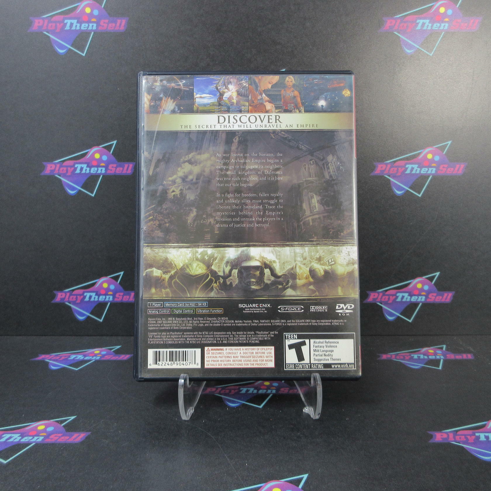 Final Fantasy XII GH PS2 PlayStation 2 AD + Reg Card Complete CIB - Very Good