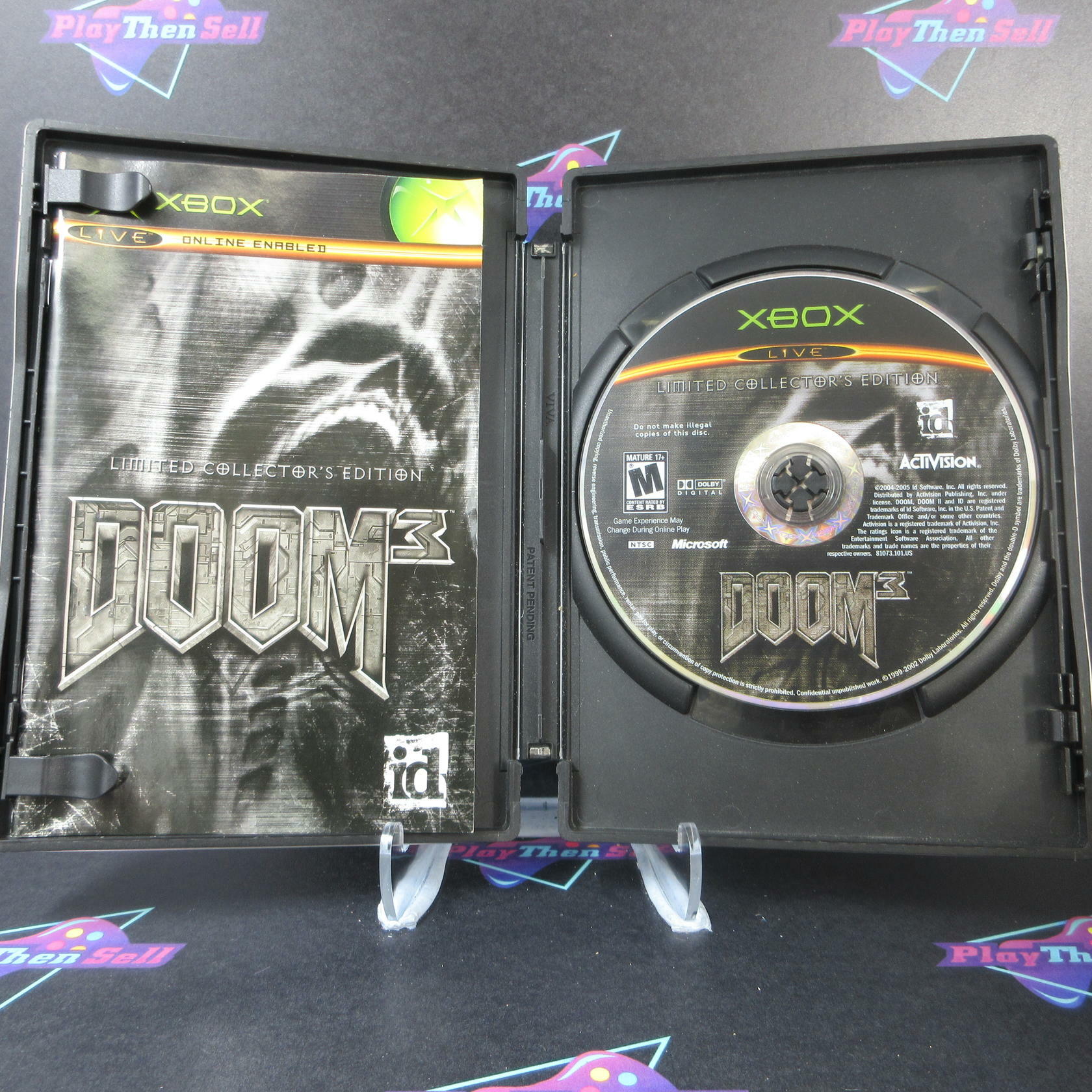 Doom 3 Limited Collector's Edition Steel Book Xbox AD Complete - Very Good