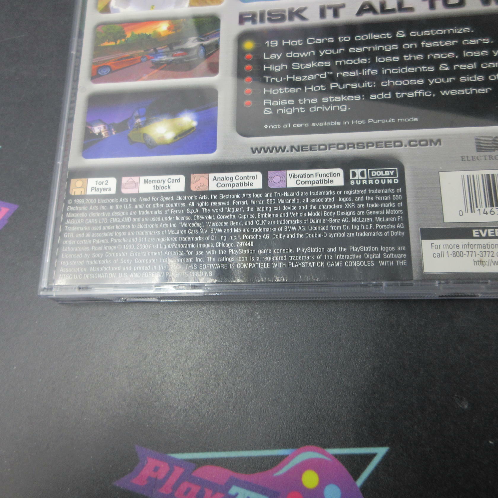 Need For Speed 4 High Stakes GH PS1 PlayStation 1 AD/DD/NM - Very Good