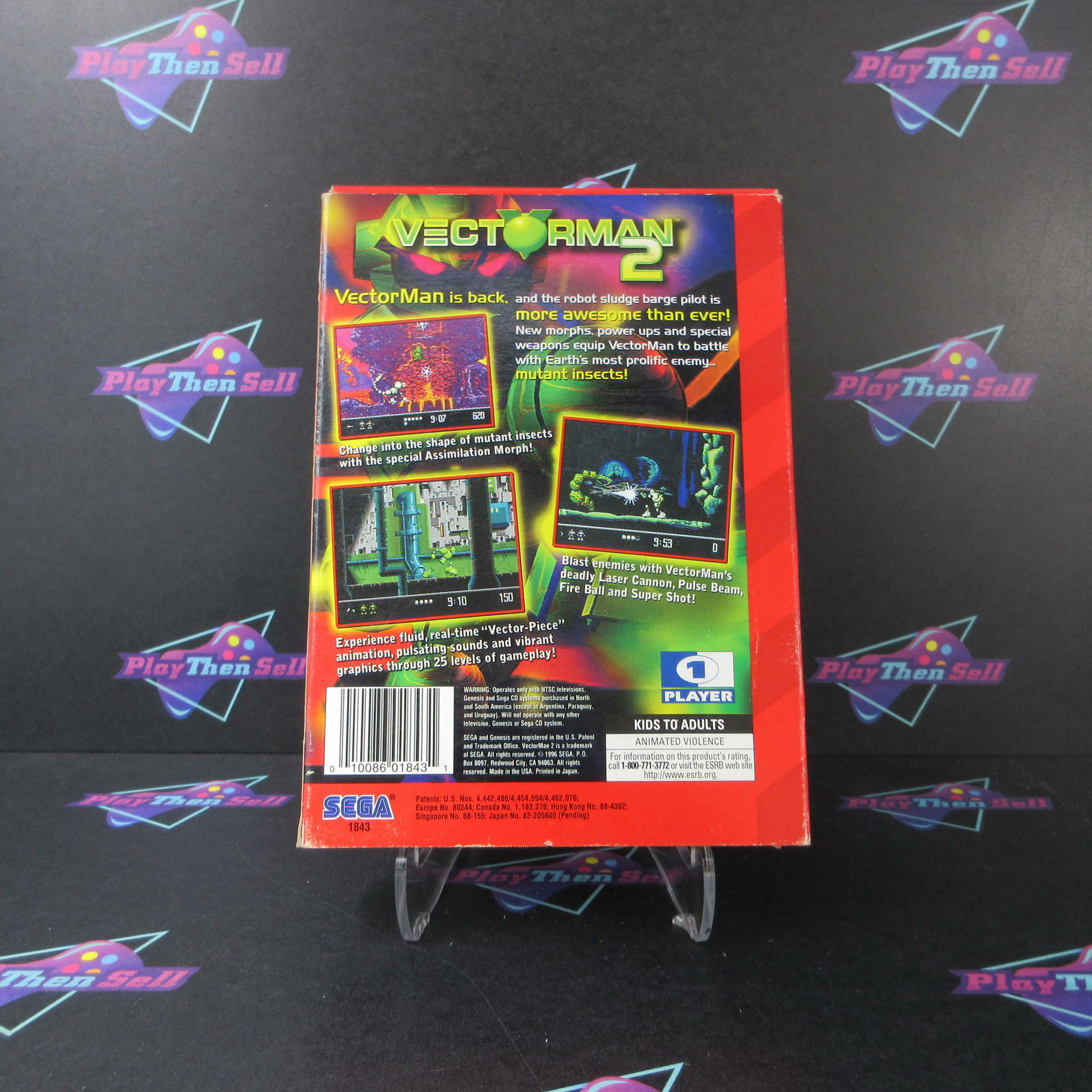 Vectorman 2 Sega Genesis Boxed + Reg Card - Like New