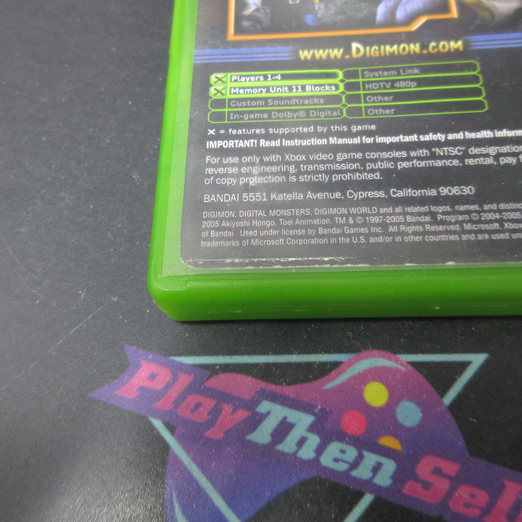 Digimon World 4 Xbox AD/NM - Very Good