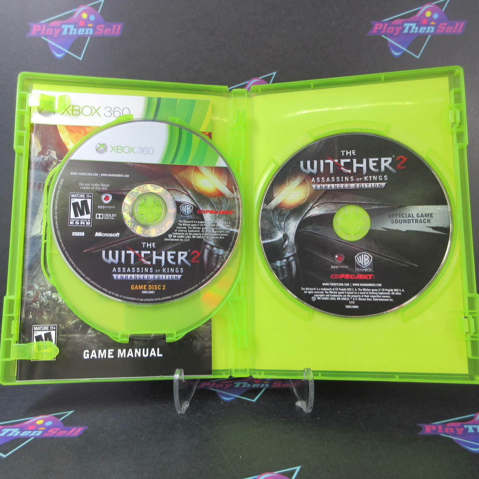 The Witcher 2 Assassins Of Kings Enhanced Xbox 360 + Map/CD/Sleeve/Handbook - Like New