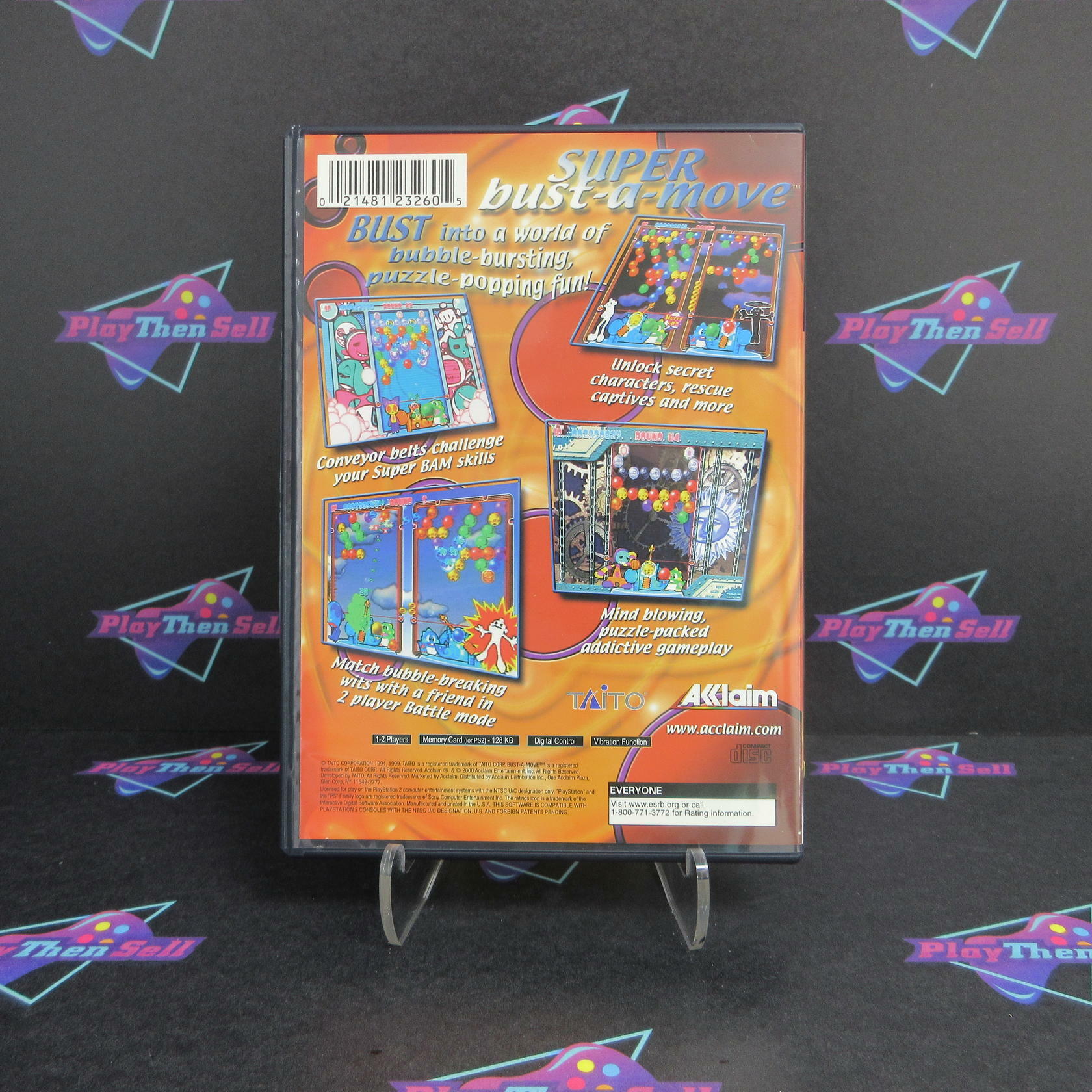 Super Bust-A-Move PS2 PlayStation 2 + Reg Card - Like New