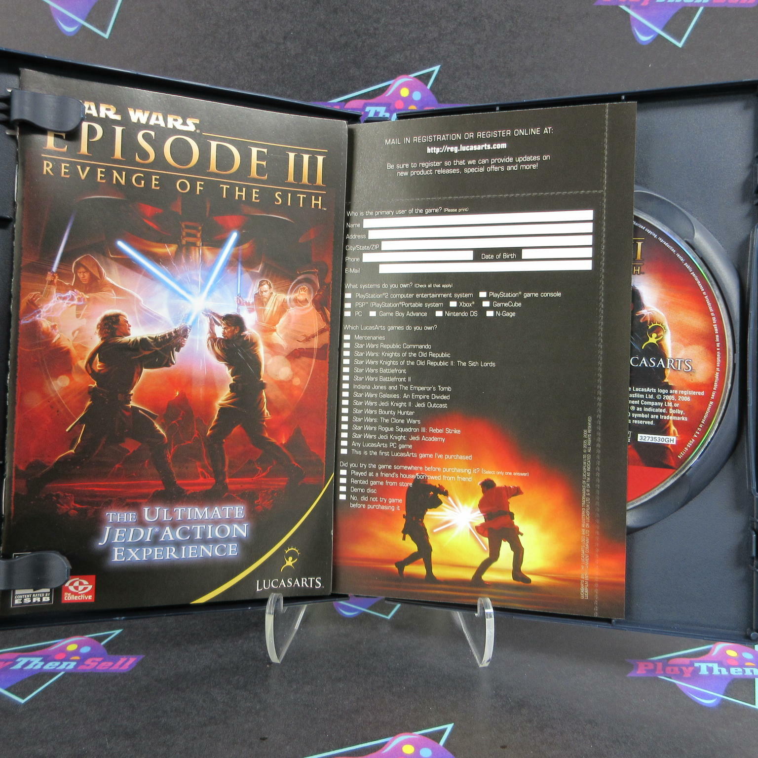 Star Wars Episode III Revenge of the Sith PS2 PlayStation 2 GH + Reg Card Complete - Excellent